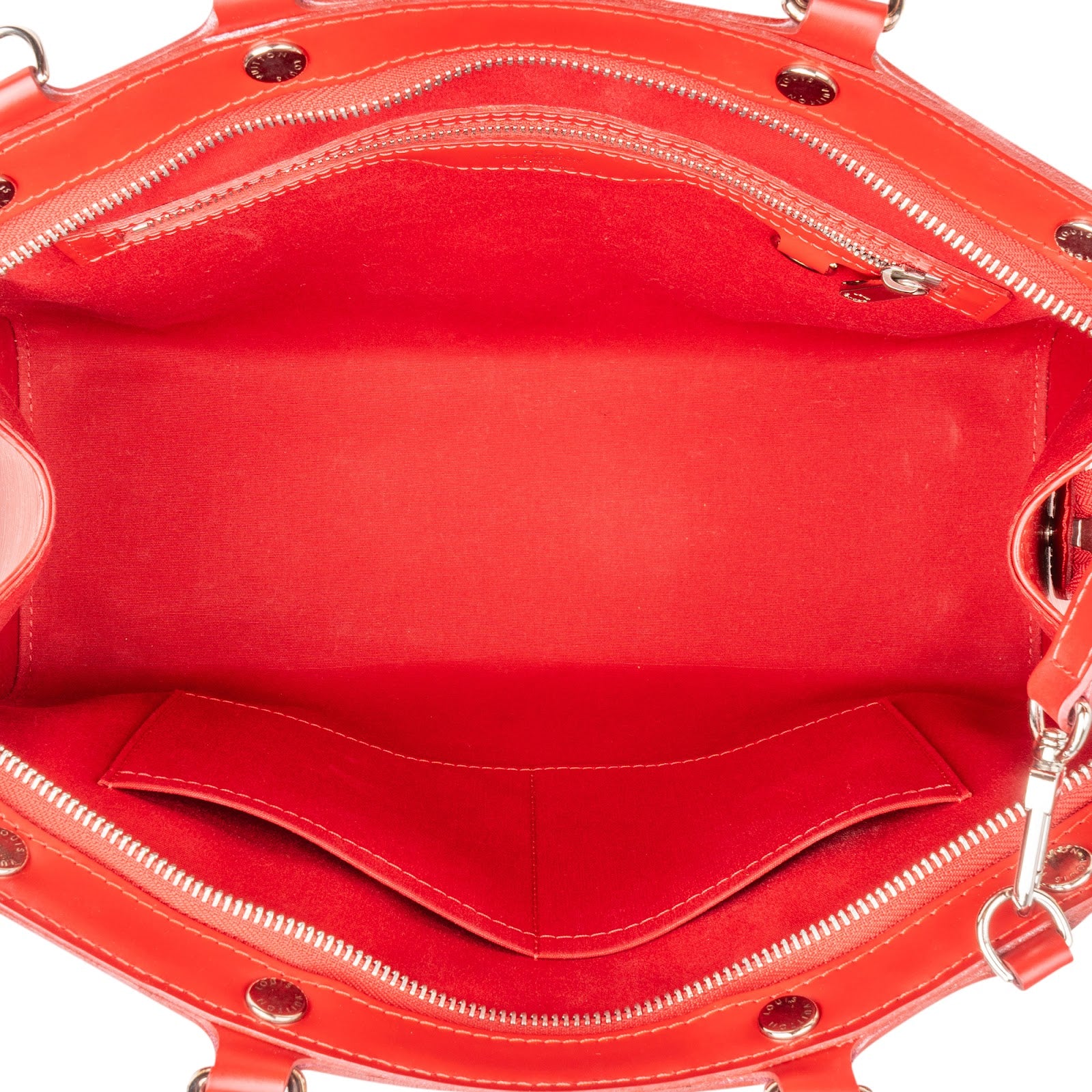Louis Vuitton Red Epi Leather Brea MM Handbag