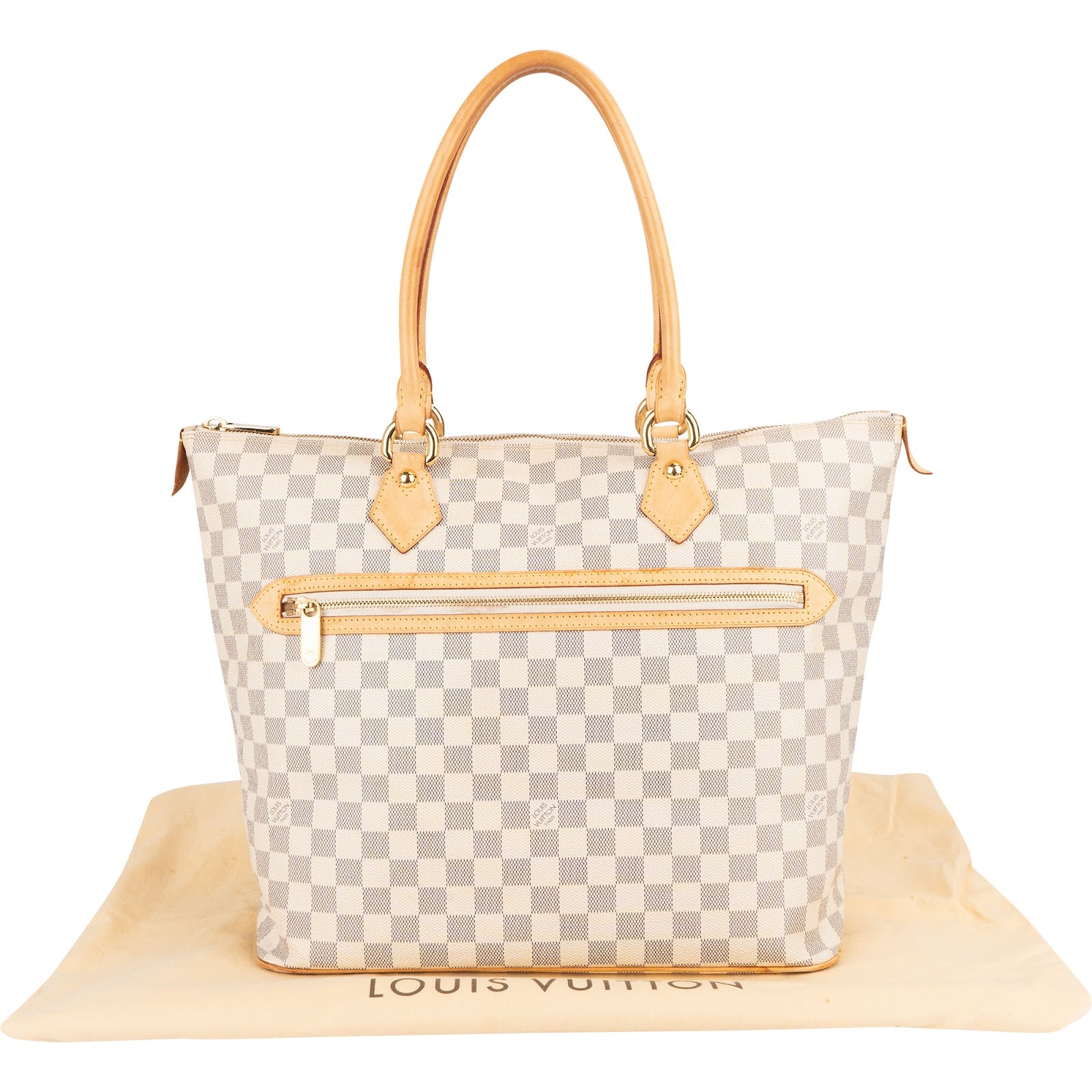 Louis Vuitton Monogram Damier Azur Saleya GM Handbag