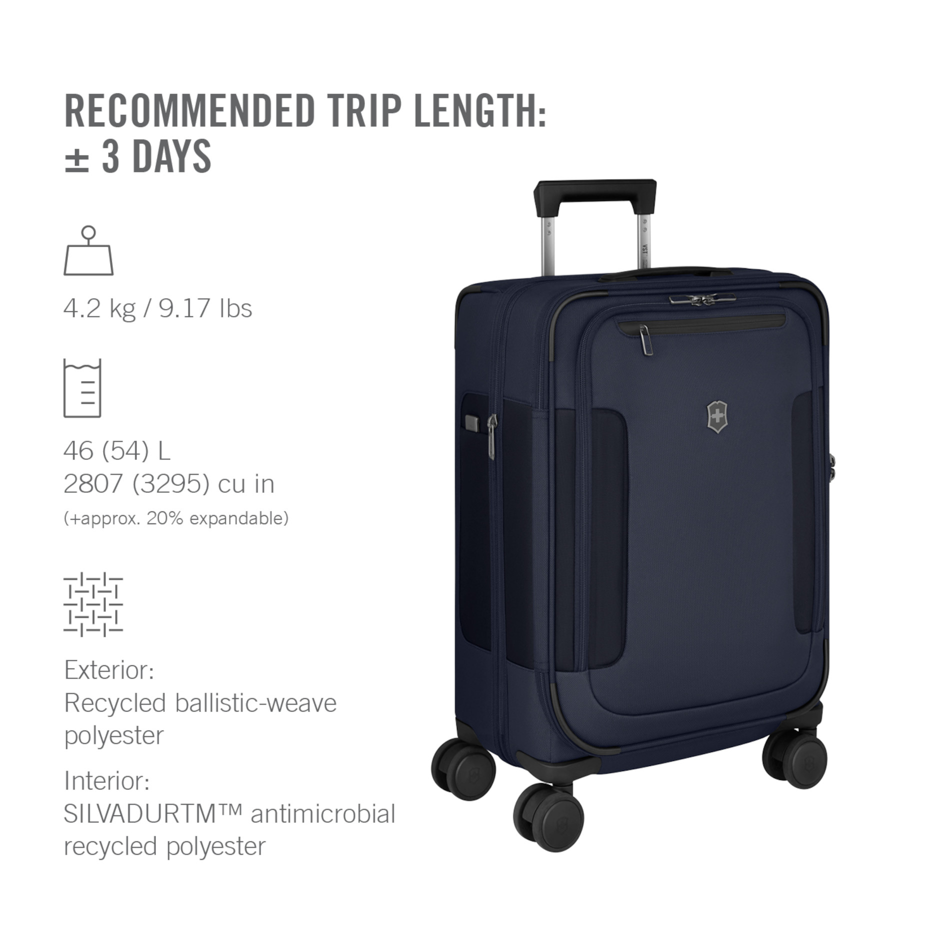 Werks Traveler 7.0 Frequent Flyer Carry-On Business - Navy Blue