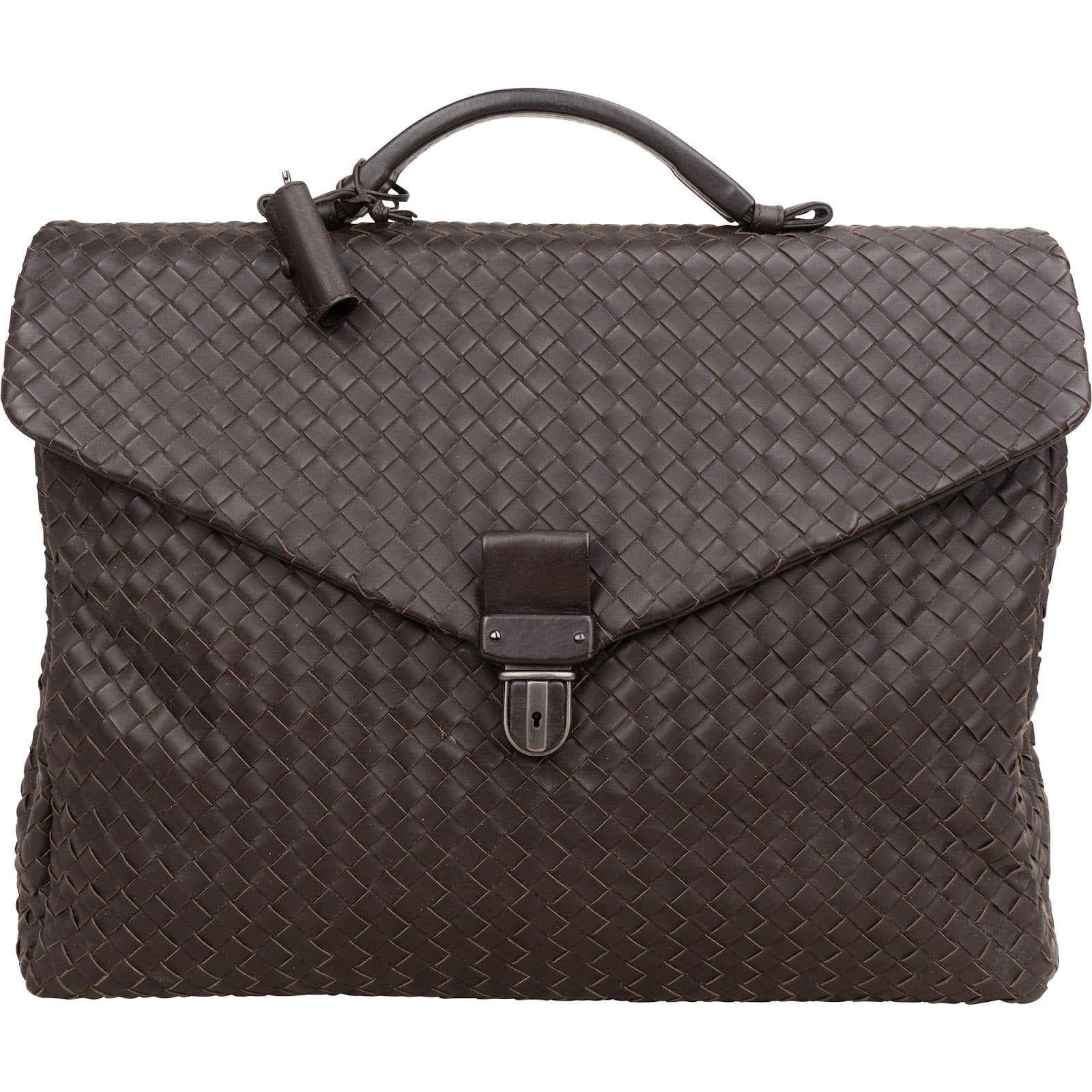 Porte-documents en cuir Intrecciato de Bottega Veneta