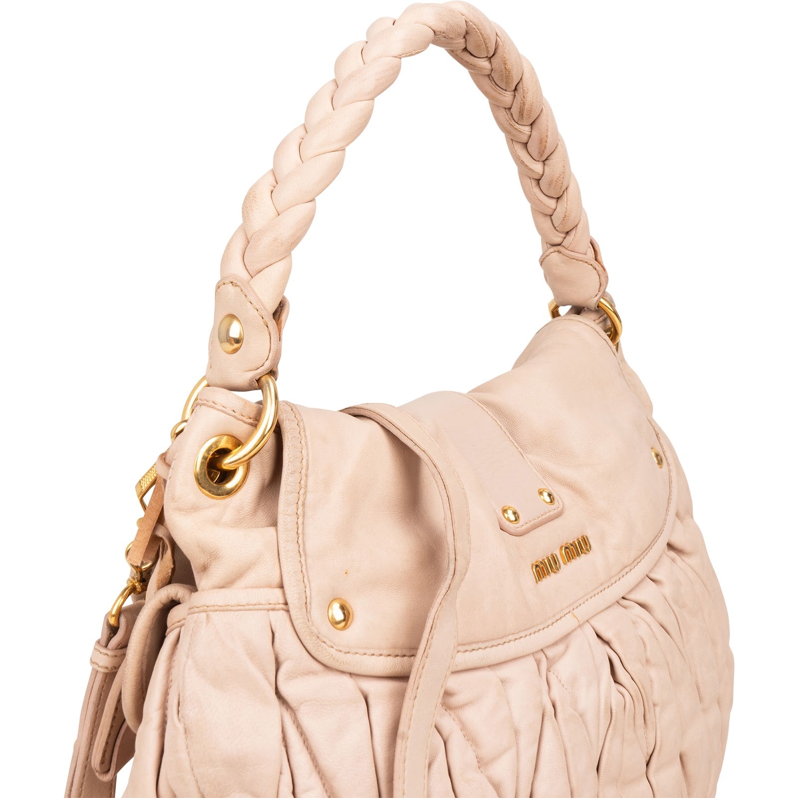 Miu Miu Matelassé Leather City Handbag