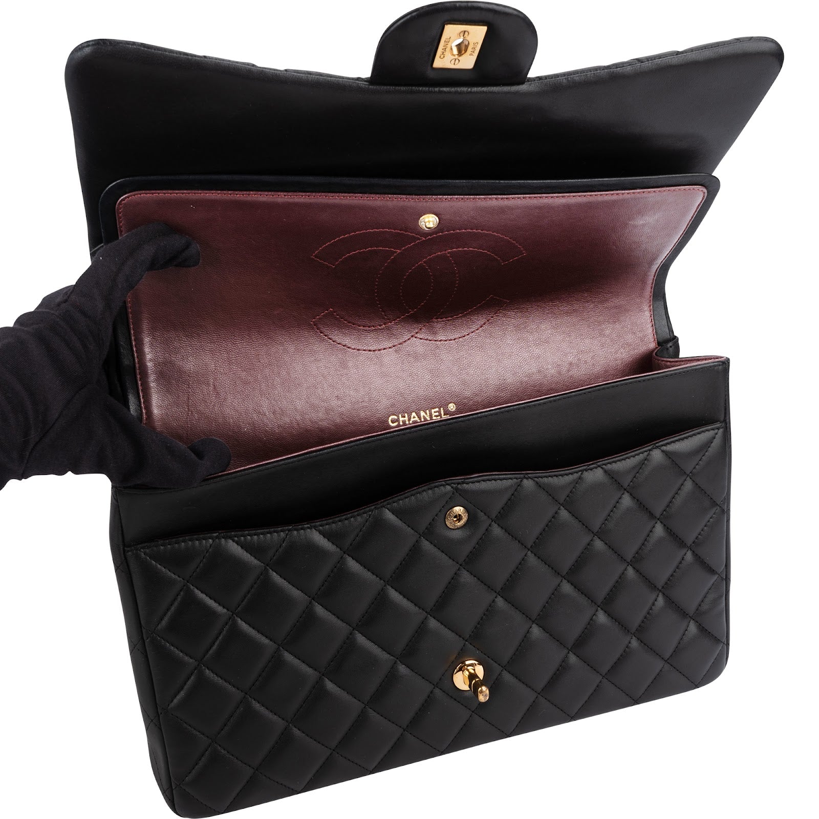 Chanel - Maxi Double Flap Schultertasche