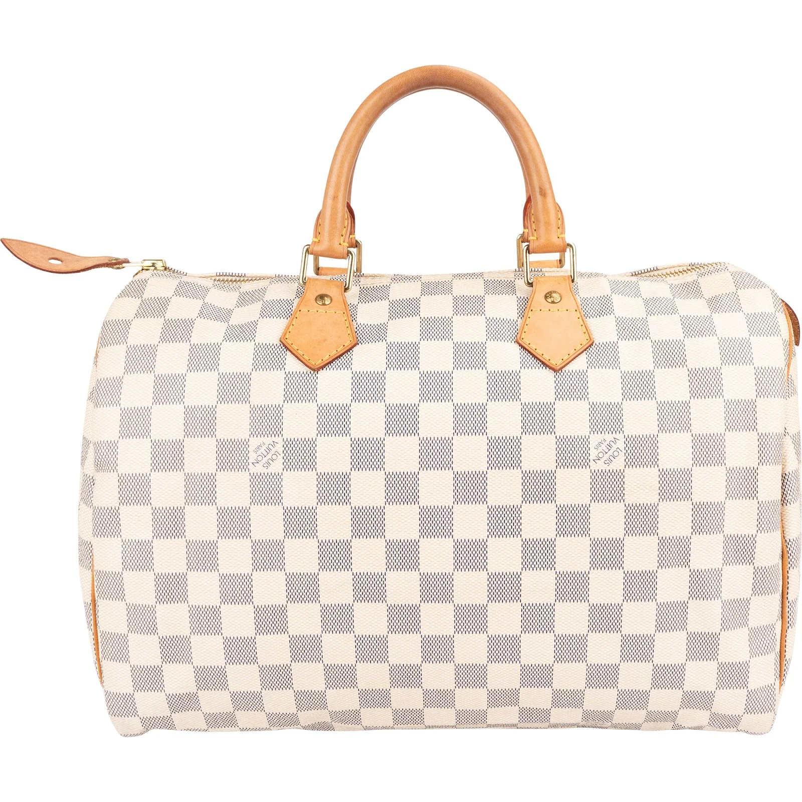 Louis Vuitton Monogram Damier Azur Canvas Speedy 35 Boston Bag