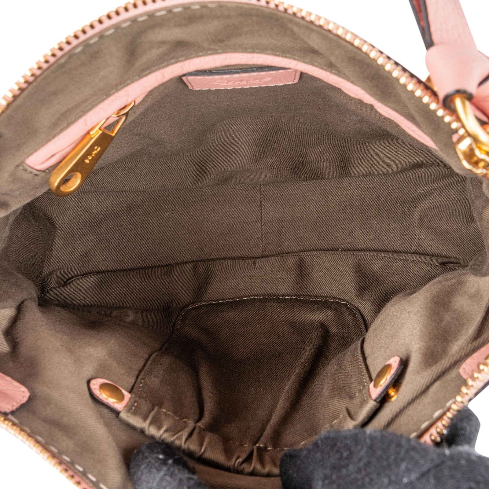 Chloé Grained Calfskin Marcie Small Satchel Handbag