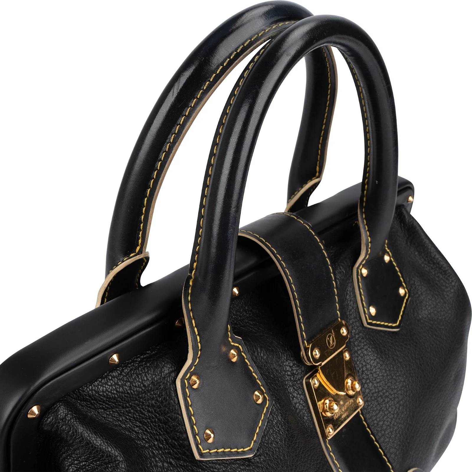 Louis Vuitton Black Leather Suhali L'ingenieux Handbag