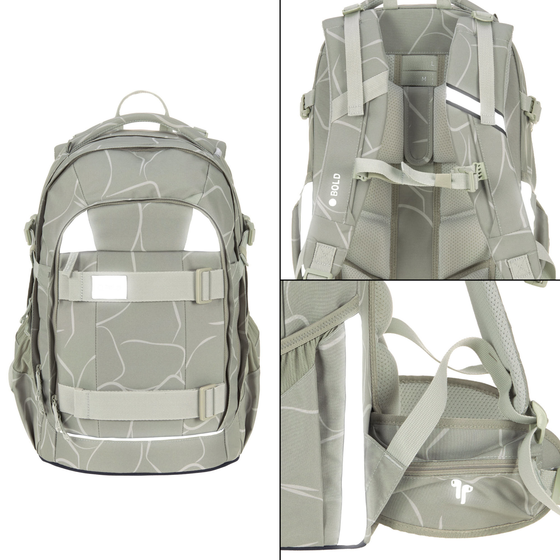 School Backpack Origin Bold - Curve Sage