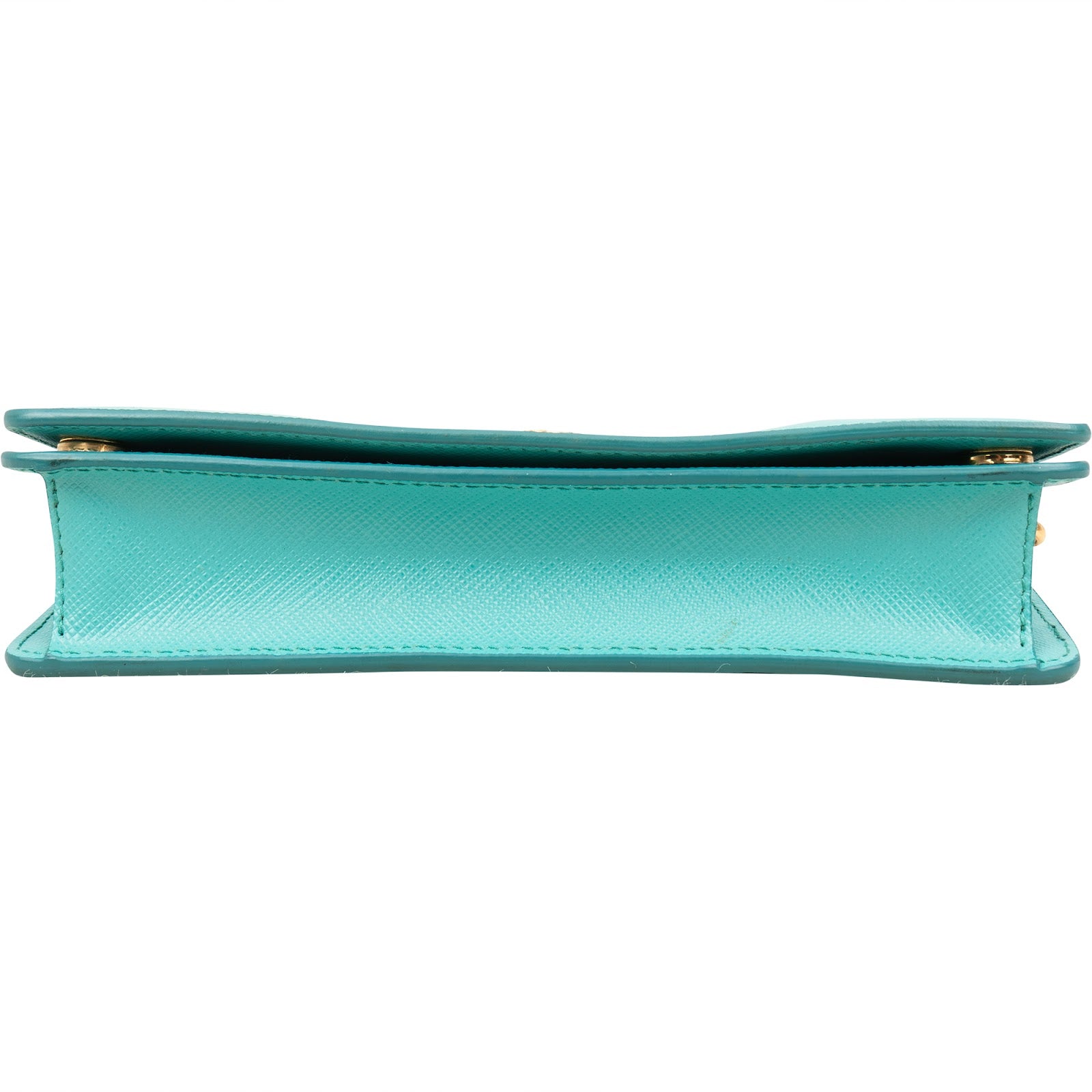 Prada Saffiano Leather Wallet On Chain
