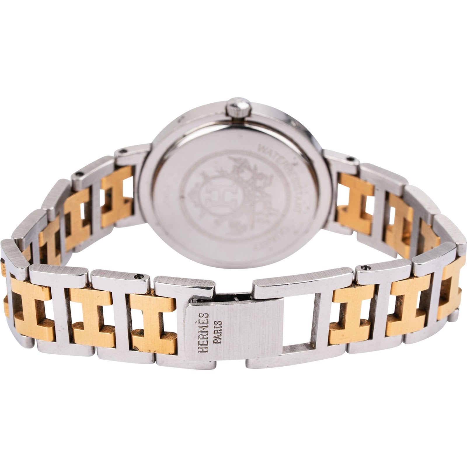 Hermès Bicolor Tone Clipper Damenuhr
