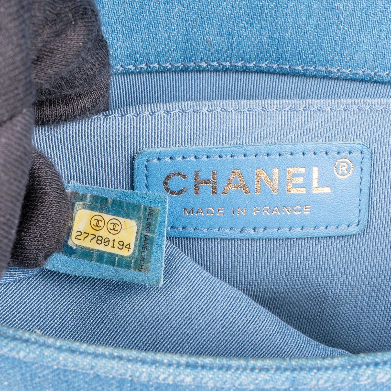 Chanel Denim Frayed Chevron Pleated Small Boy Crossbody Bag