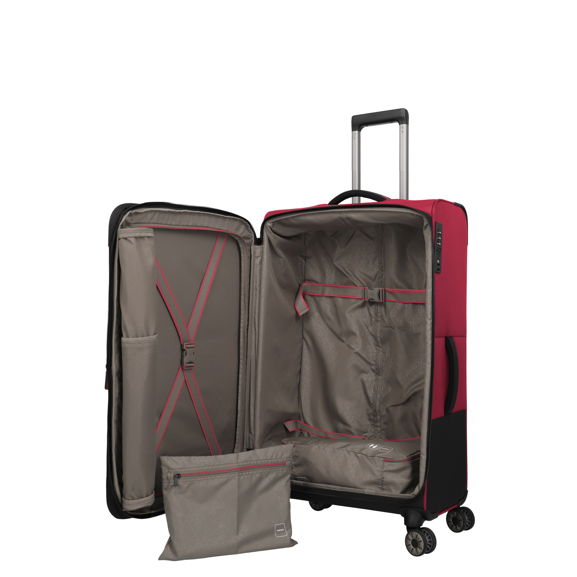 CROSSLITE Trolley XL (81 cm) erweiterbar - Red