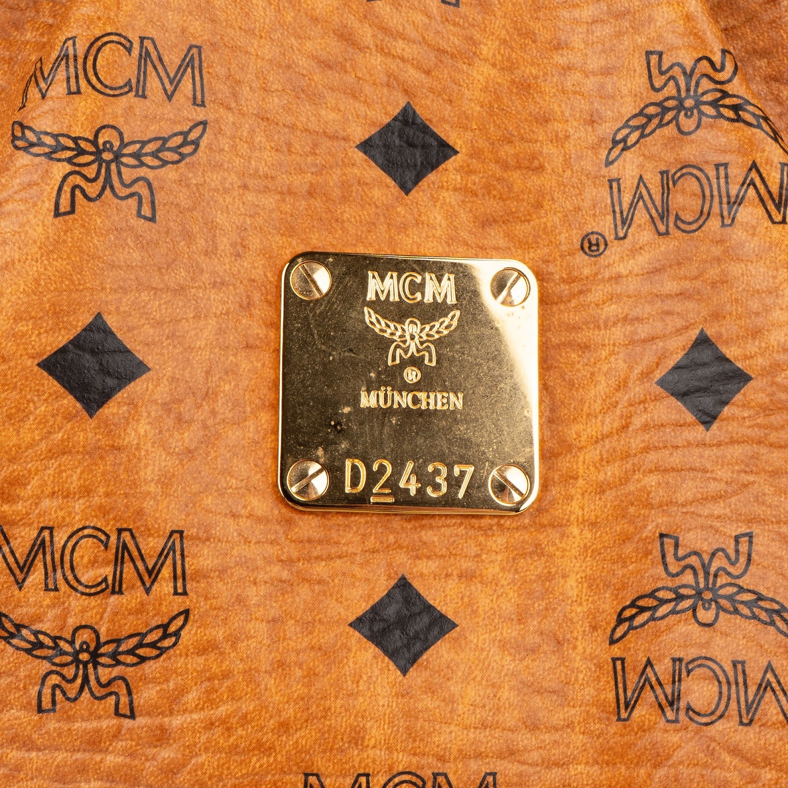 MCM Monogram Visetos Hobo Shoulder Bag