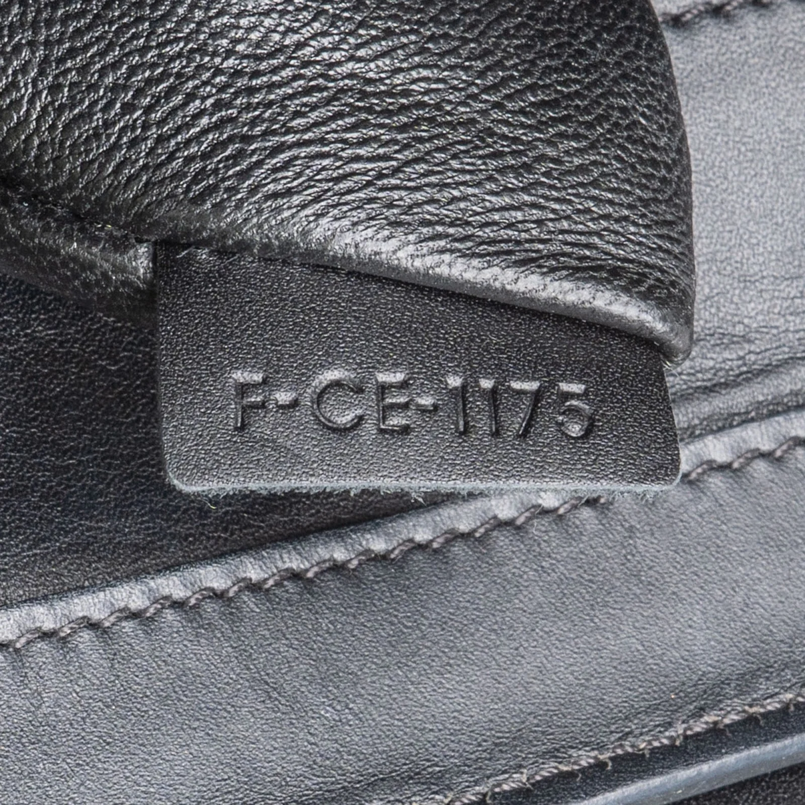 Céline Grained Tricolor Leather Luggage Handbag