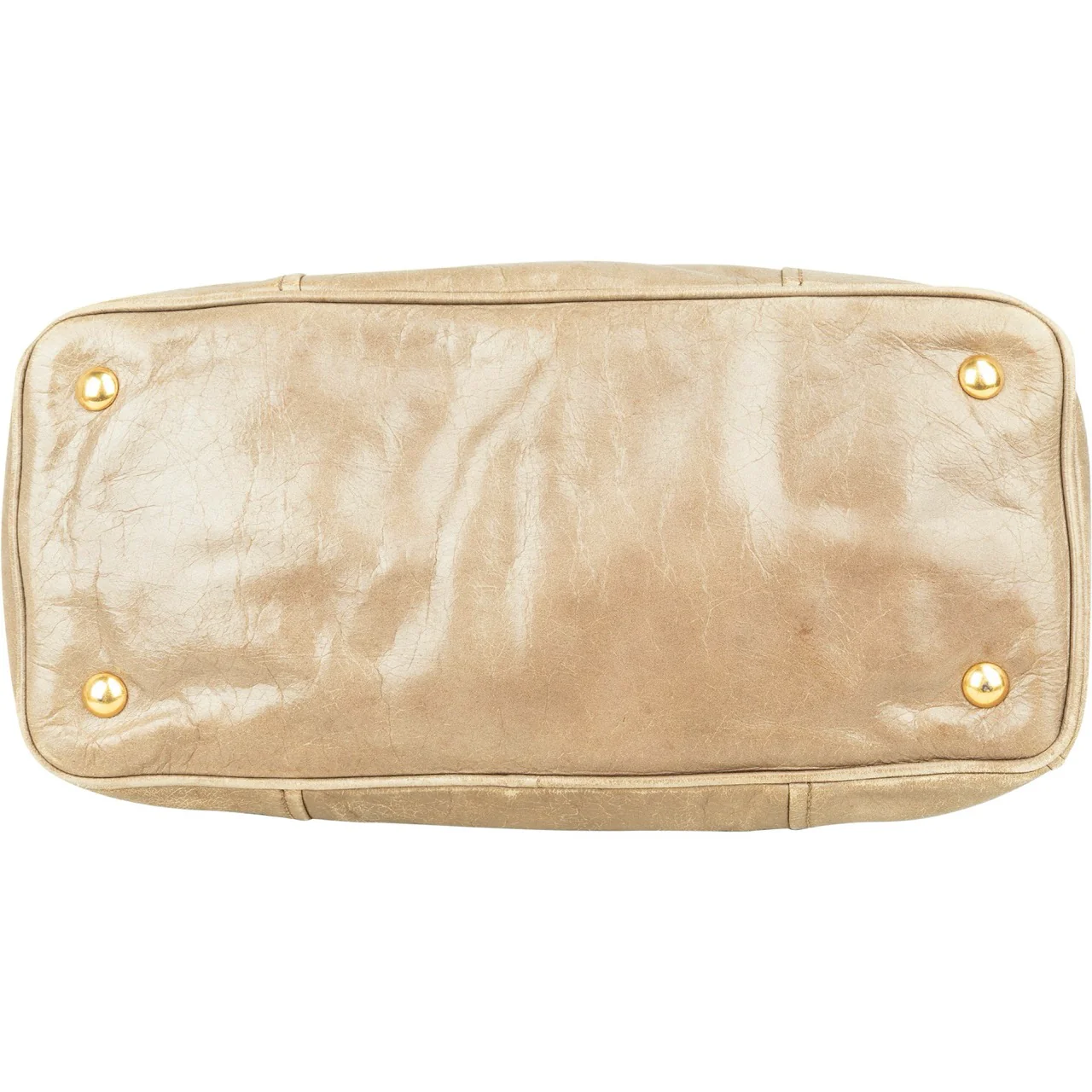 Miu Miu Vitello Lux Leather Tote Handbag