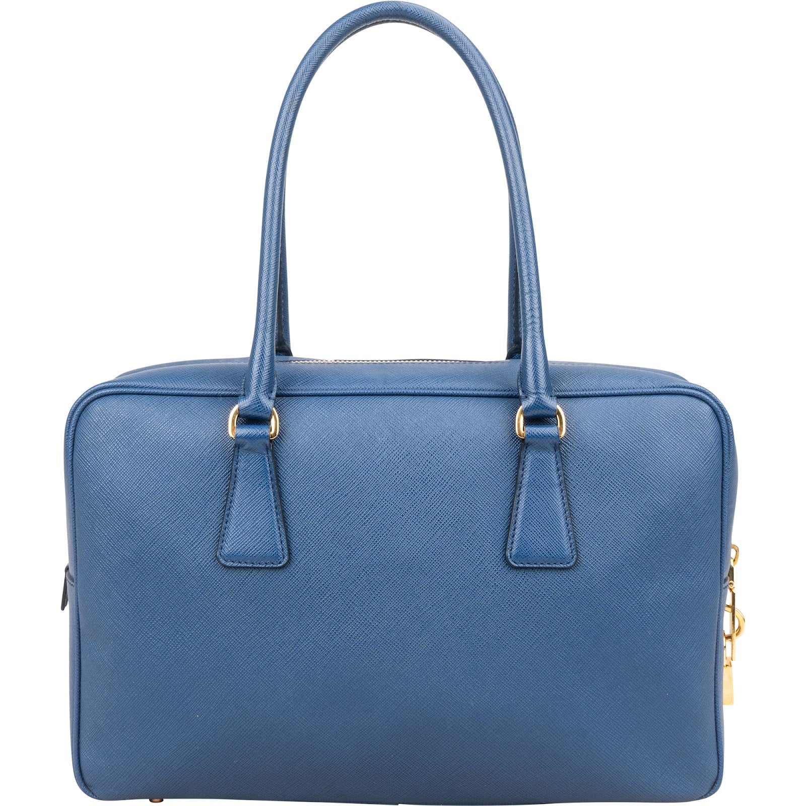 Prada Saffiano Leather Bauletto Satchel Handbag