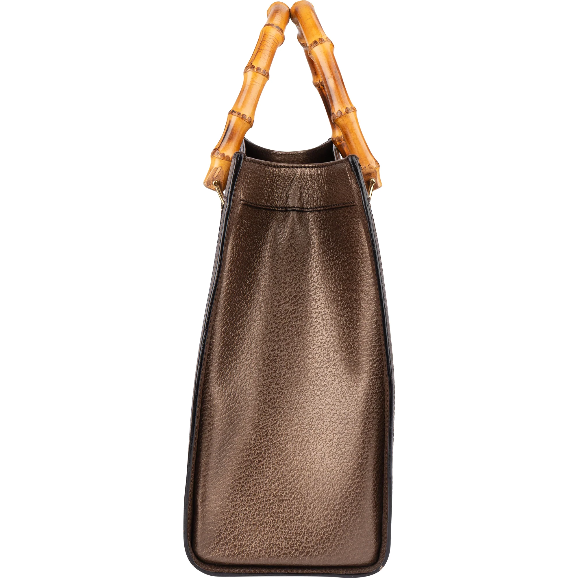Gucci Leather Bamboo Handbag