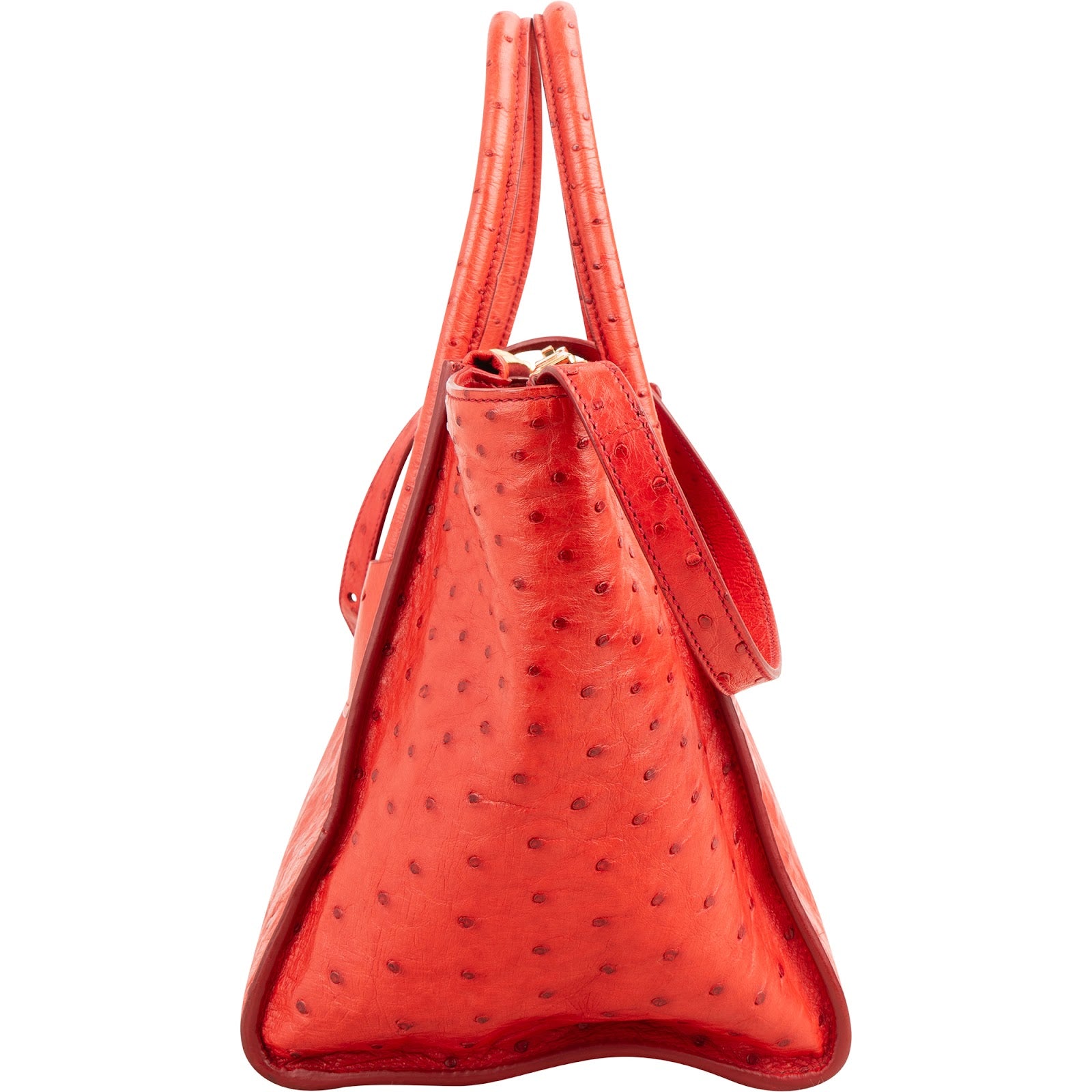 Prada - Ostrich Twin Pocket Crossbody Bag