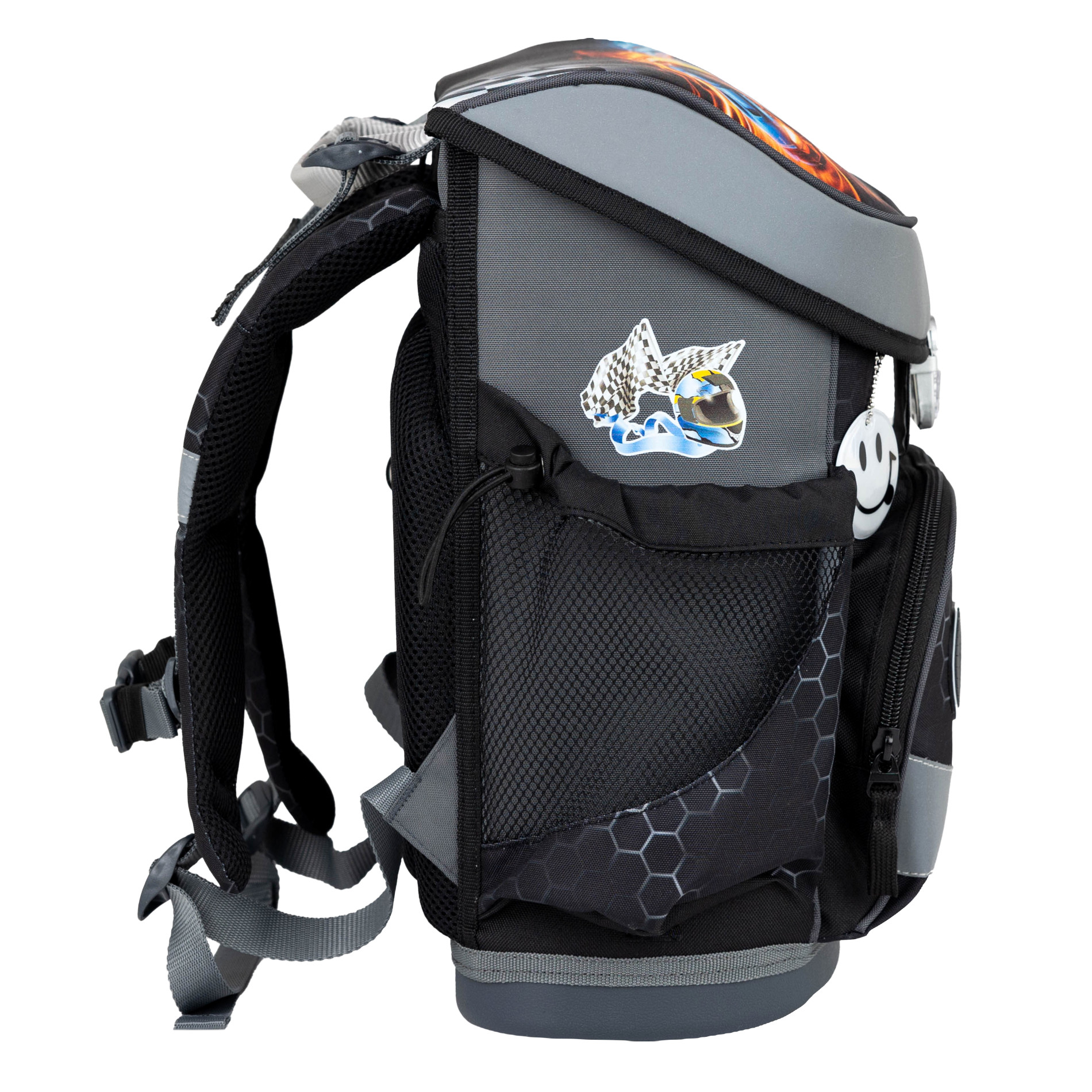 Belmil Mini-Fit ergonomisches Schulranzen-Set 4-teilig "Race It"