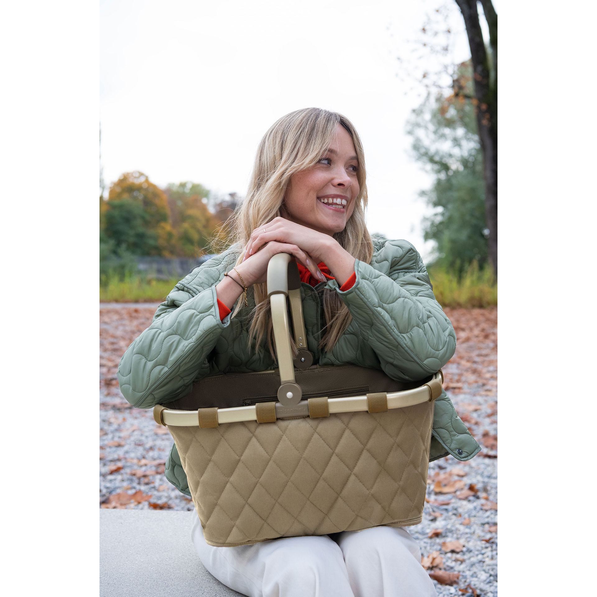 Carrybag Frame Shopping 22 Liter - rhombus olive