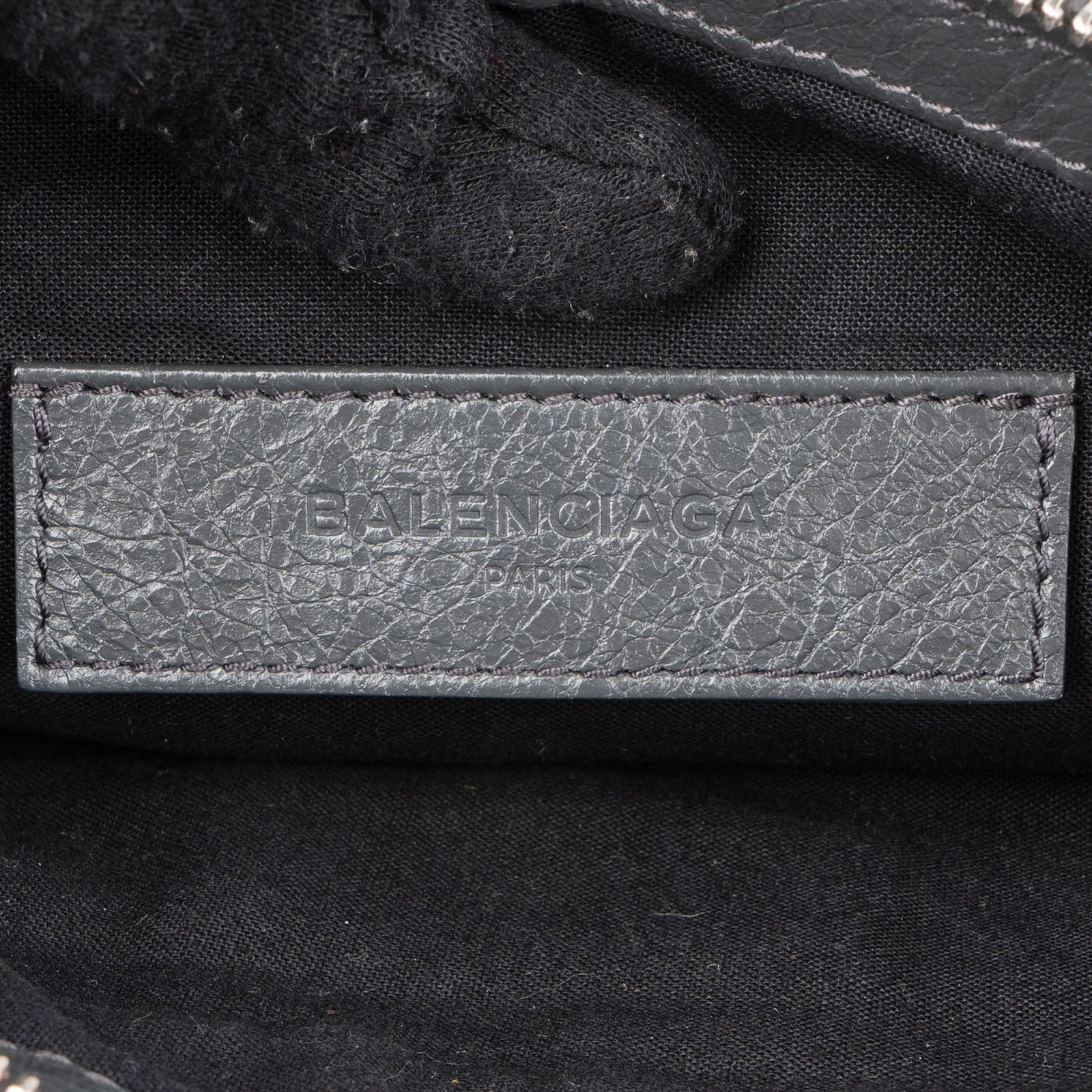 Balenciaga Grey Arena Leather Classic Clutch