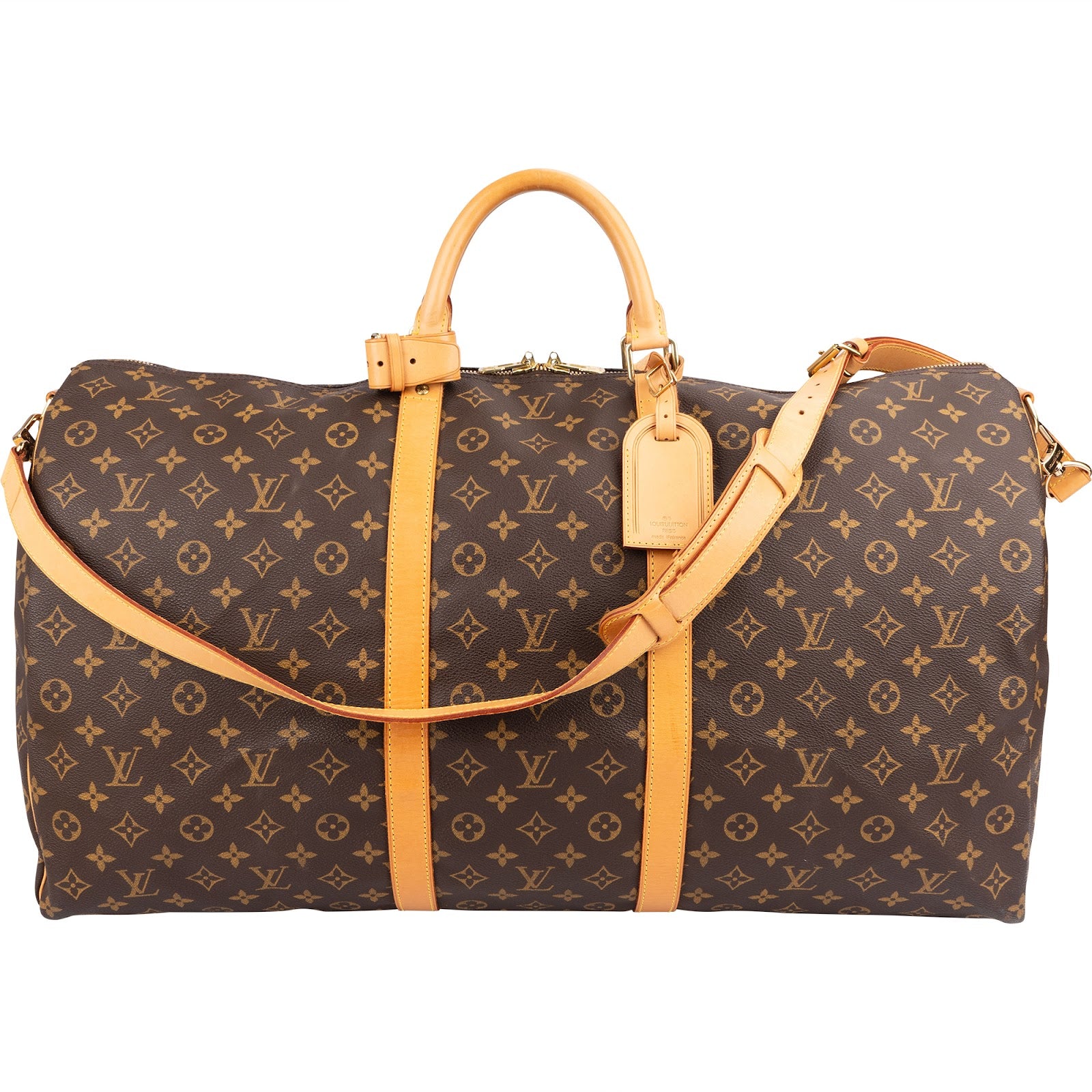 Louis Vuitton Monogram Canvas Keepall 60 Bandoulière Reisetasche