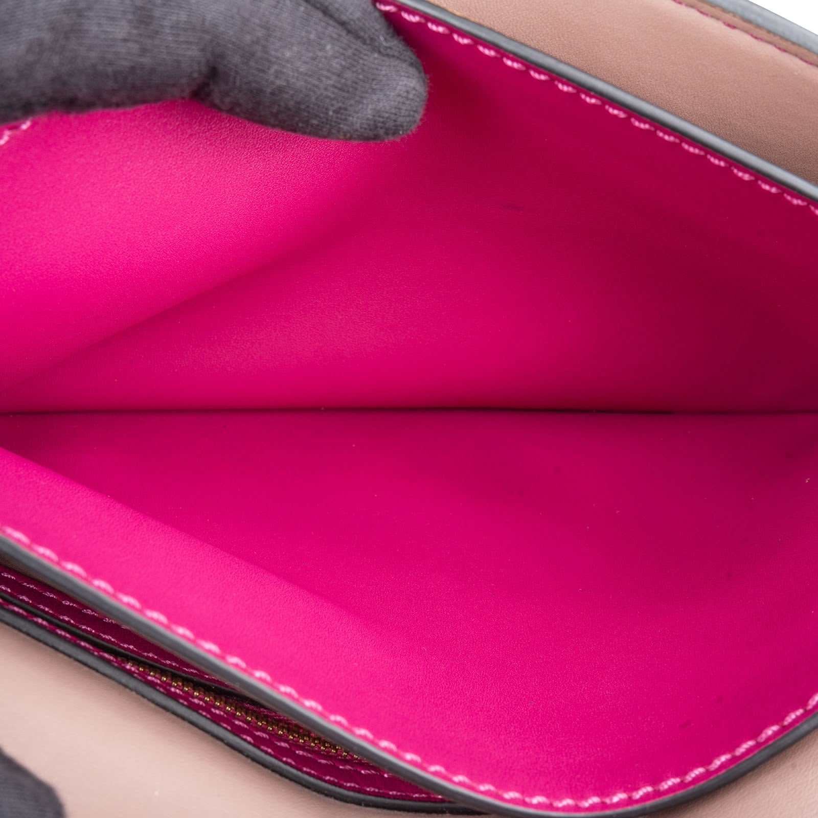 Valentino Garavani roze leren Rockstud-clutch