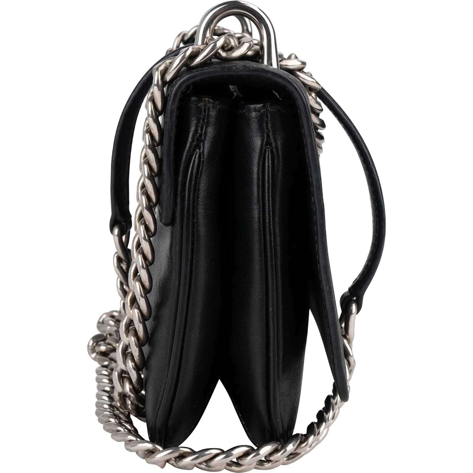 Prada Saffiano Leather Wallet on Chain Crossbody Bag