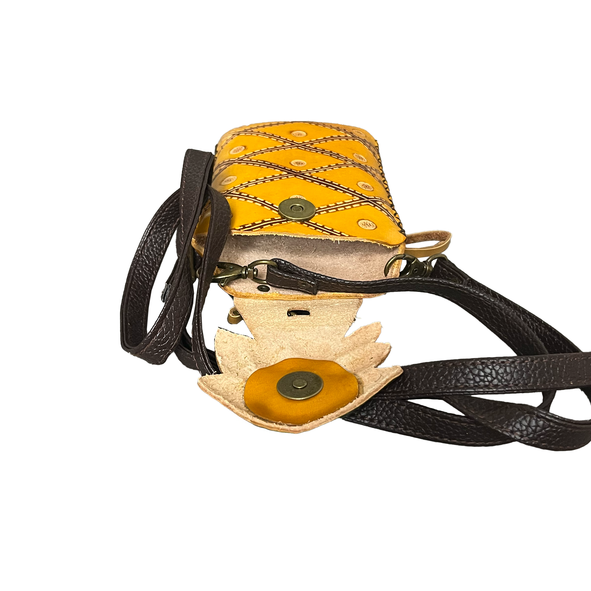 Handyhülle Leder Ananas