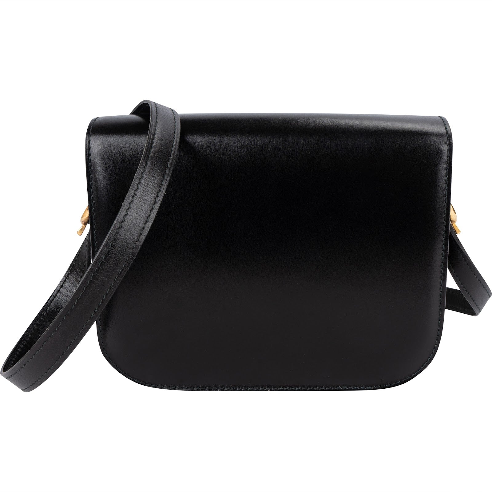 Celine Boxcalf Leather Horse Carriage Triomphe Crossbody Bag