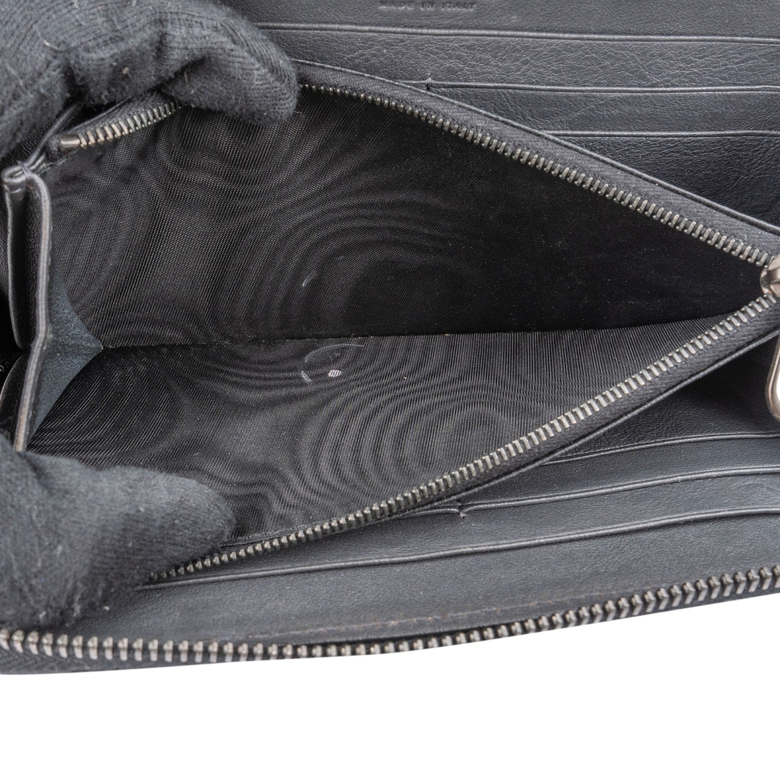 Bottega Veneta Intrecciato Leather Zip Around Wallet