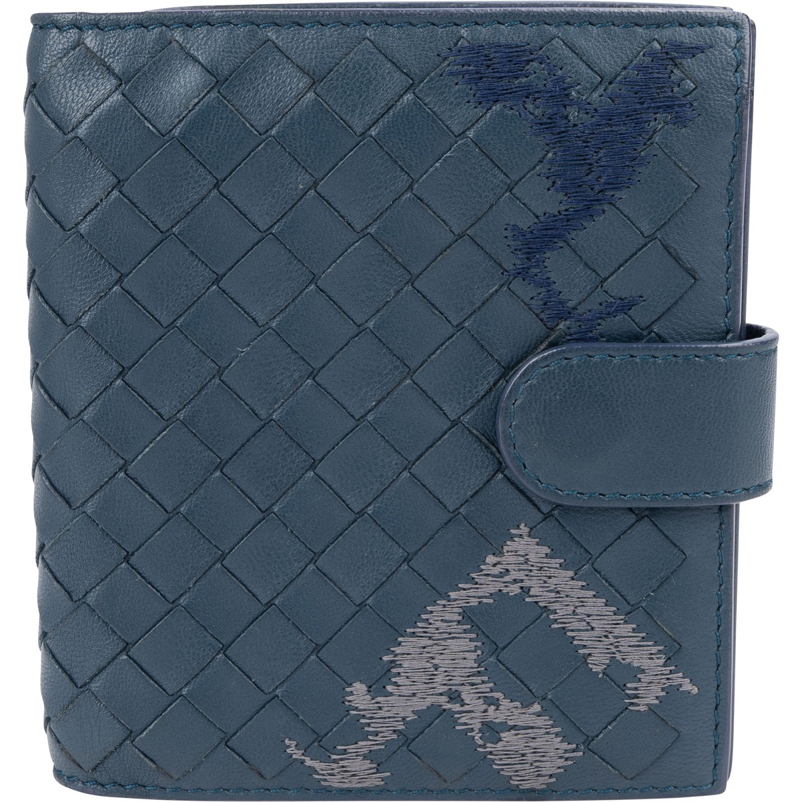 Bottega Veneta - Portemonnee van gestikt Intrecciato-leer
