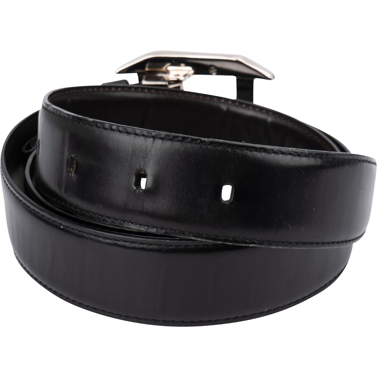 Cartier Silver Tone Reversible Leather Cartier Gürtel