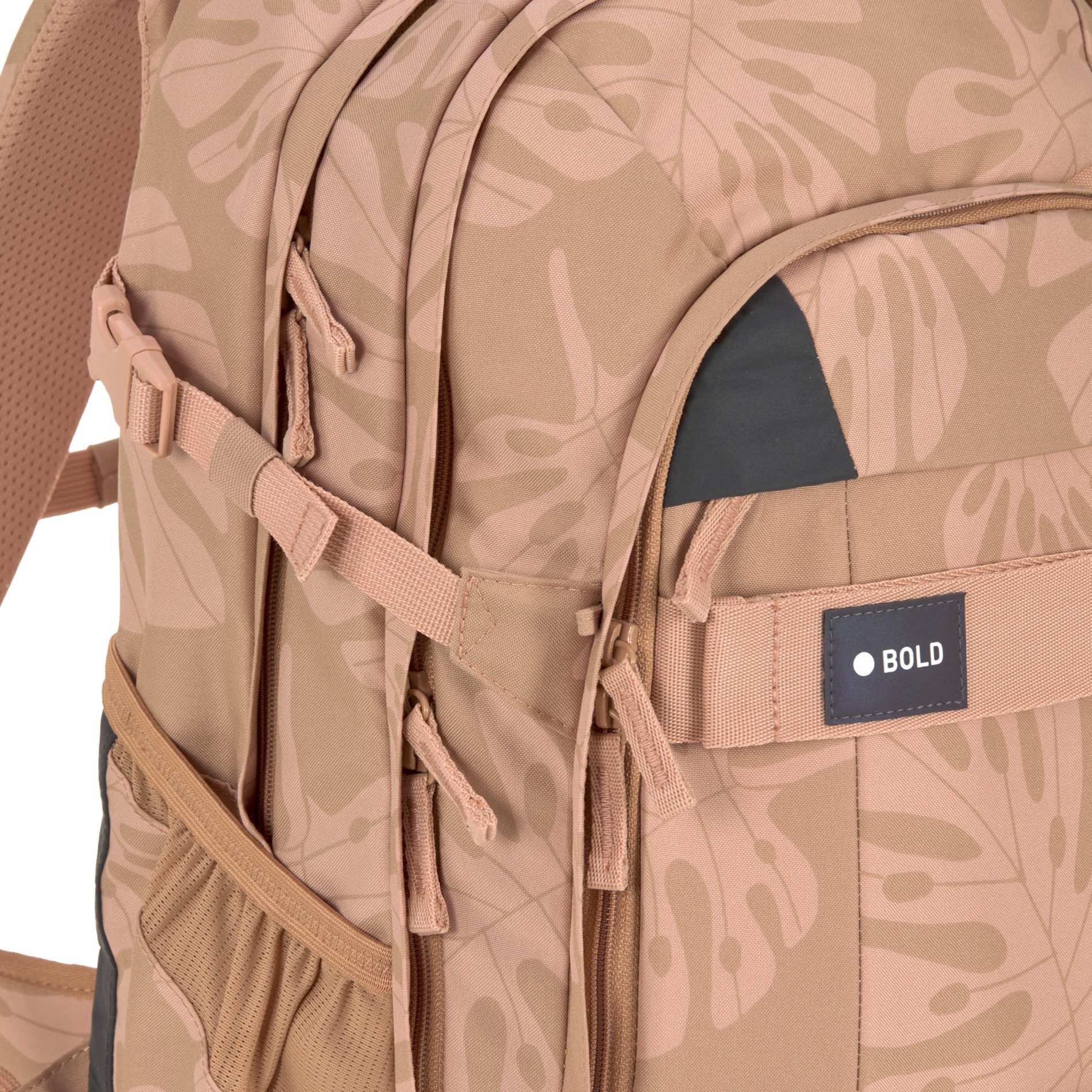 School Backpack Origin Bold - Leaves Caramel
