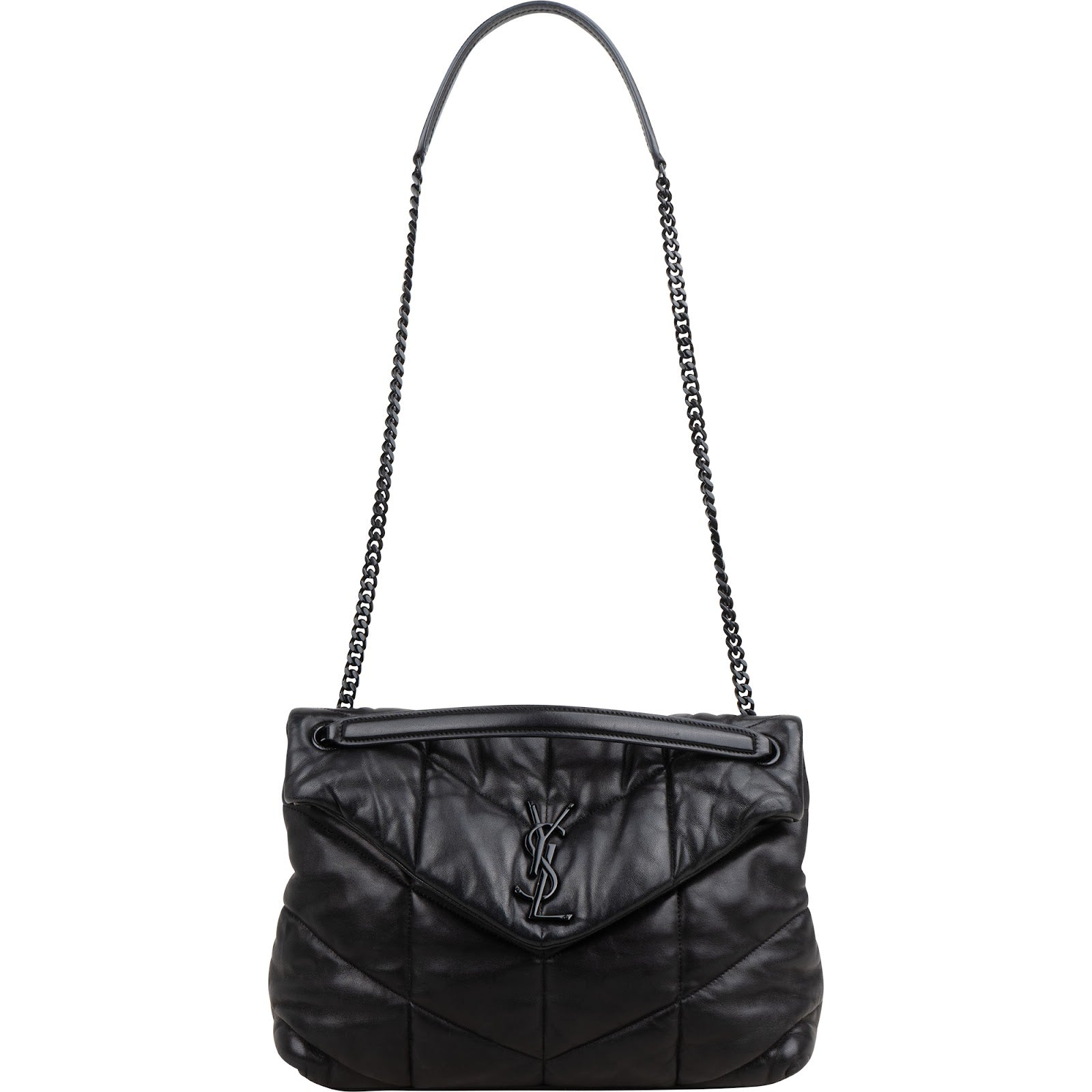 Saint Laurent Quilted Lambskin Loulou Puffer Crossbody Bag