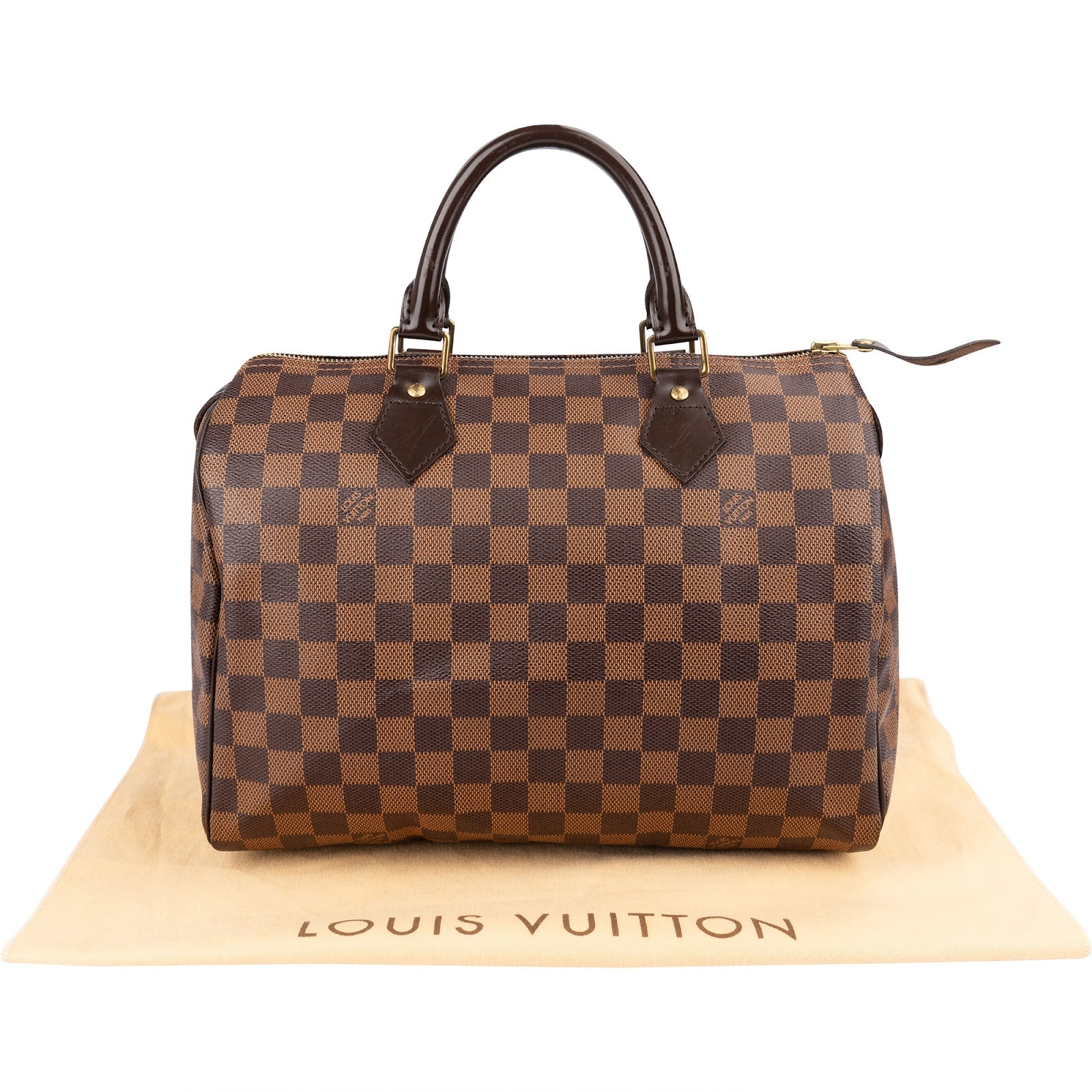 Sac Boston Louis Vuitton Monogram Damier Ebene Speedy 30