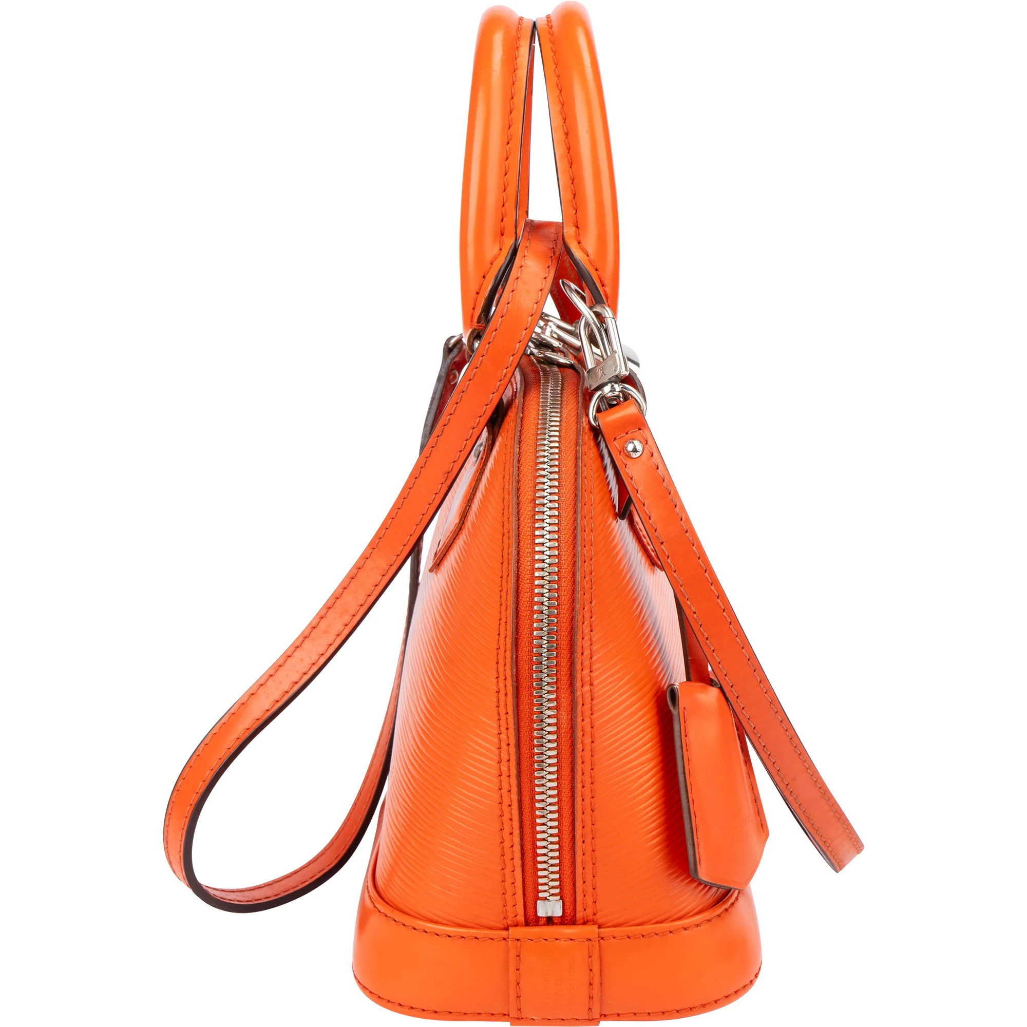 Louis Vuitton Orange Epi Leather Alma BB Handbag