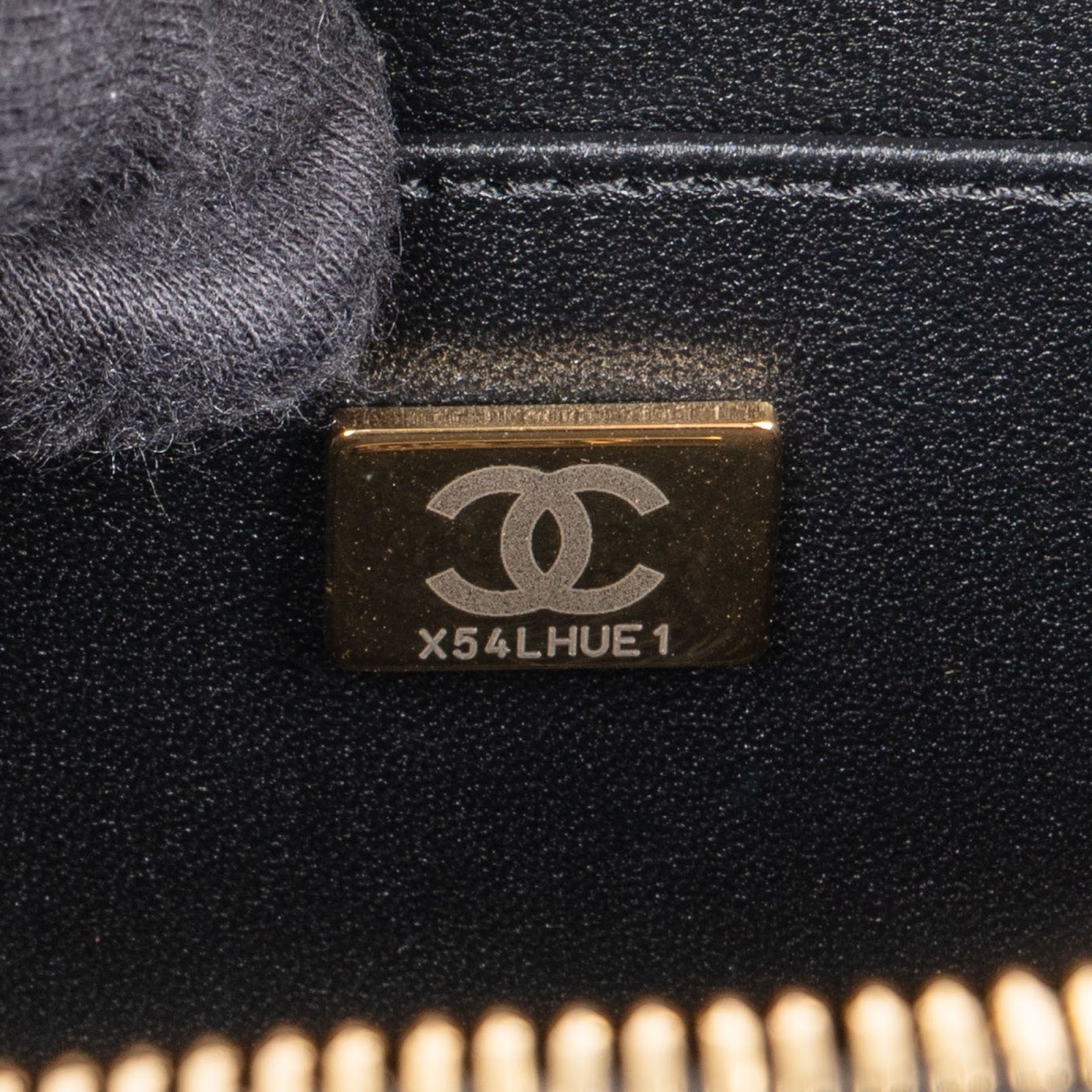 Chanel Quilted Lambskin CC Stitched Vanity Crossbody Handbag