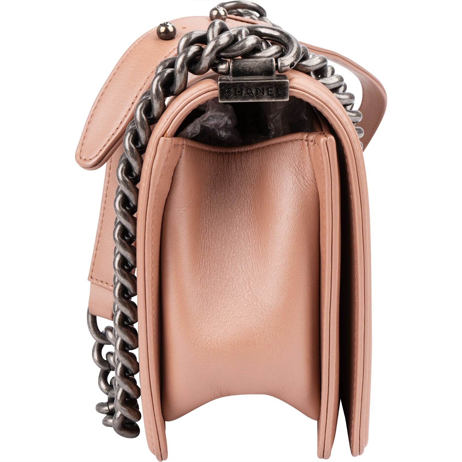 Chanel - Medium Boy Single Flap Crossbody Bag