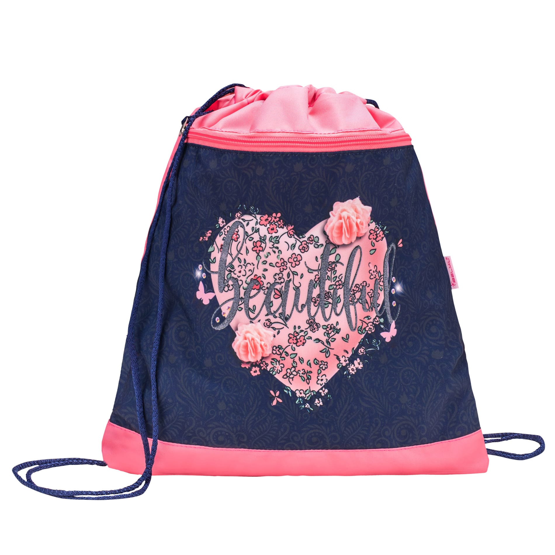 Compact ergonomisches Schulranzen-Set 4-teilig - Beautiful Flowers