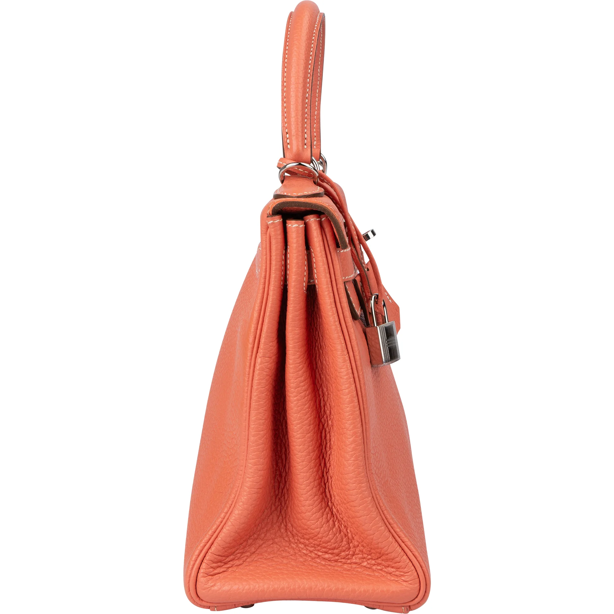 Hermès Crevette Taurillon Clemence Kelly 28 Retourne Handbag