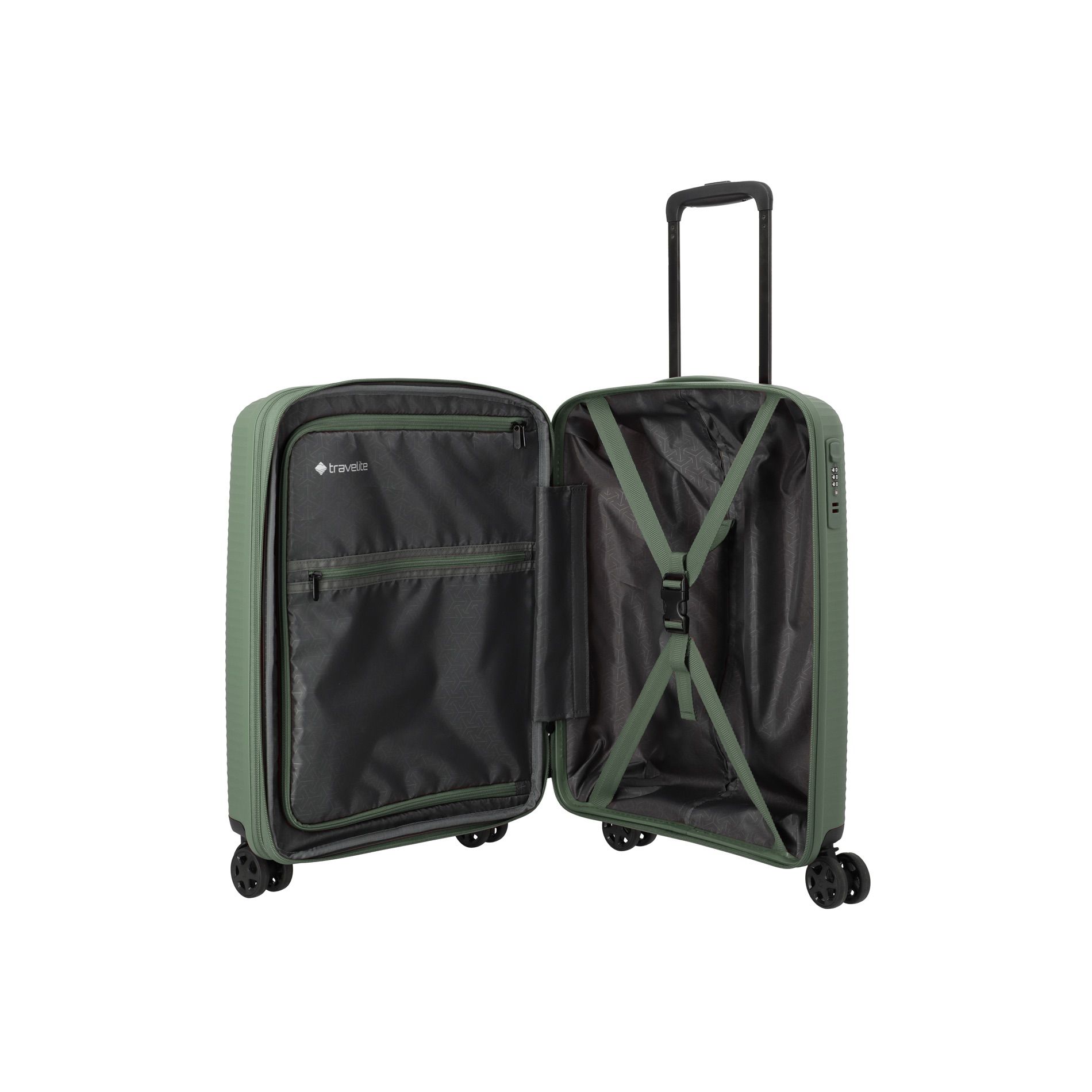 AIR STRIPE Kabinengepäck S (55 cm) erweiterbar - Green