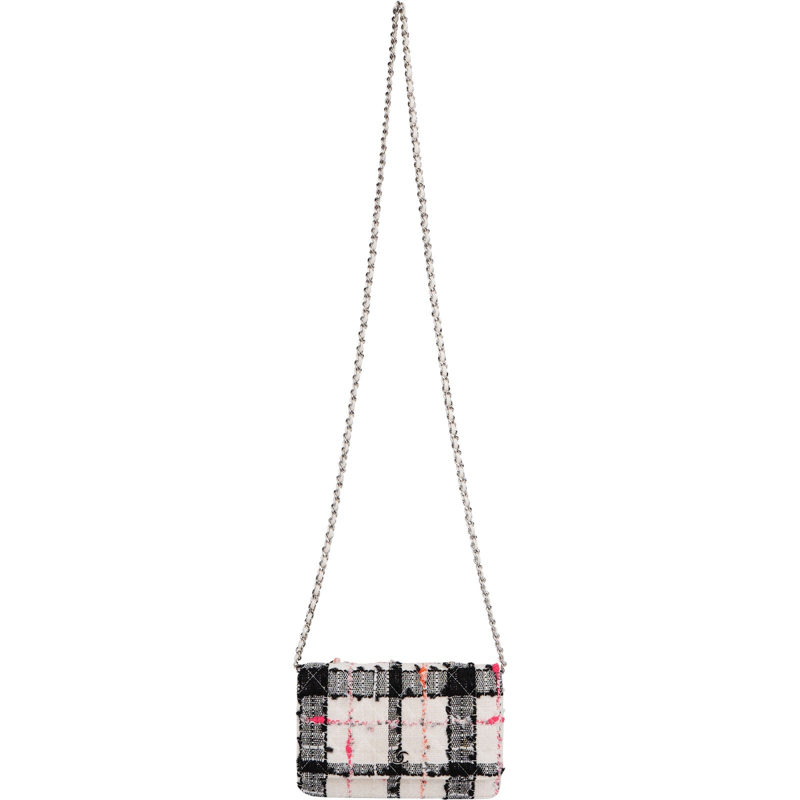 Chanel Limited Multicolor Tweed Wallet On Chain Crossbody Bag