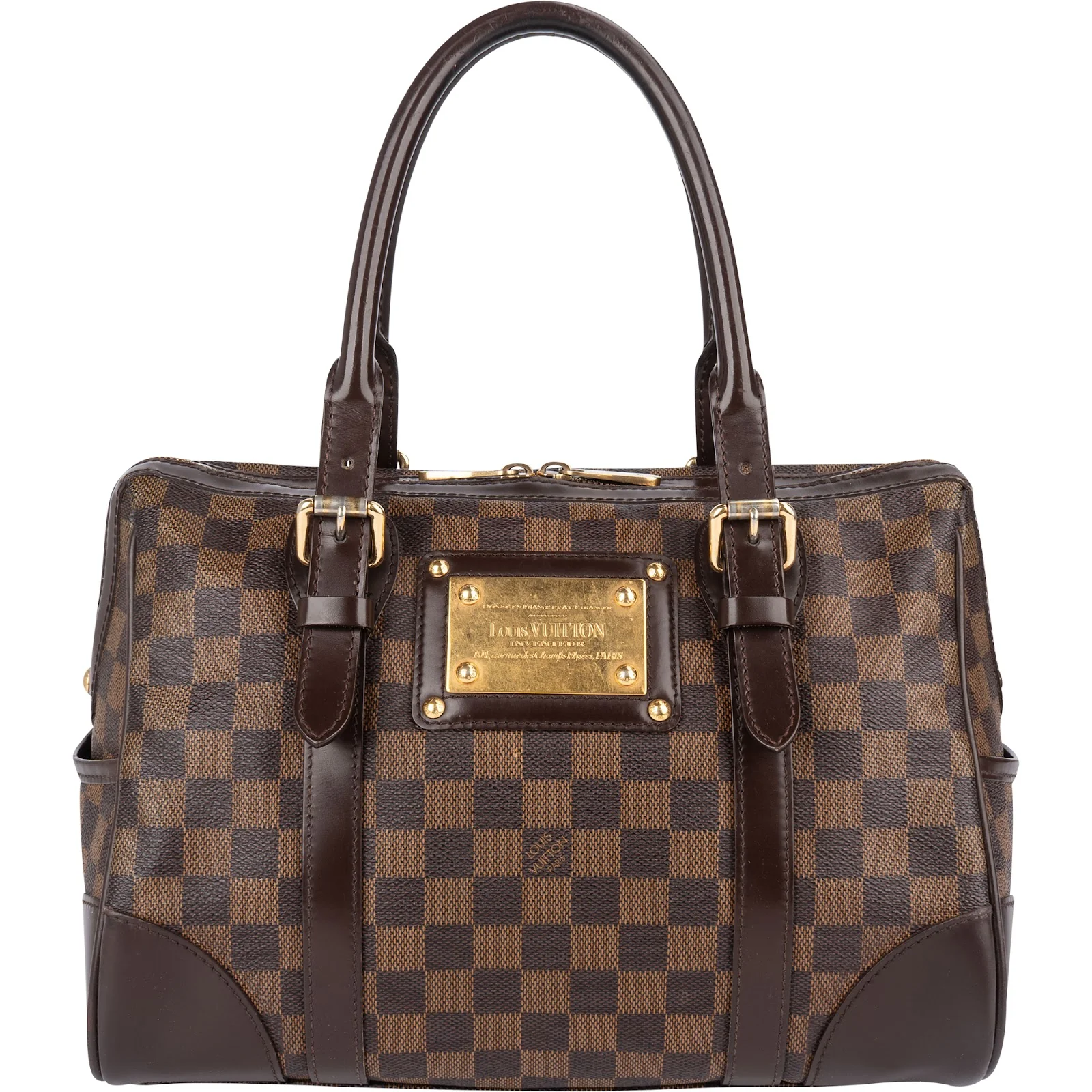 Louis Vuitton Monogram Damier Ebene Berkeley Boston Bag