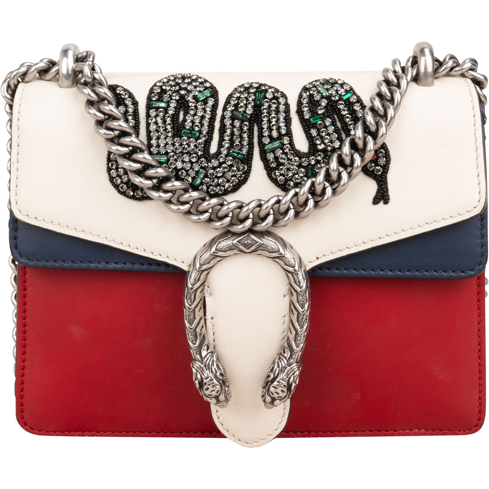 GUCCI - Borsa a tracolla piccola Dionysus Crystal Snake