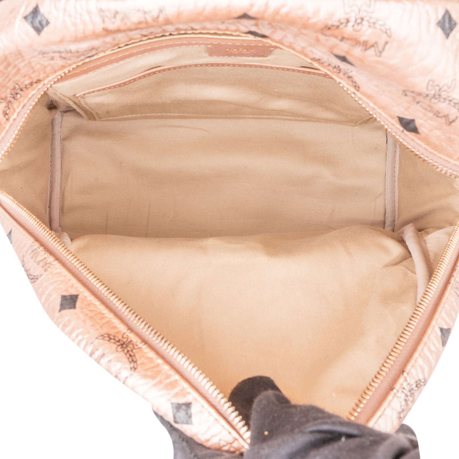 Sac à dos 2 en 1 MCM Monogram Metallic Visetos Small Stark