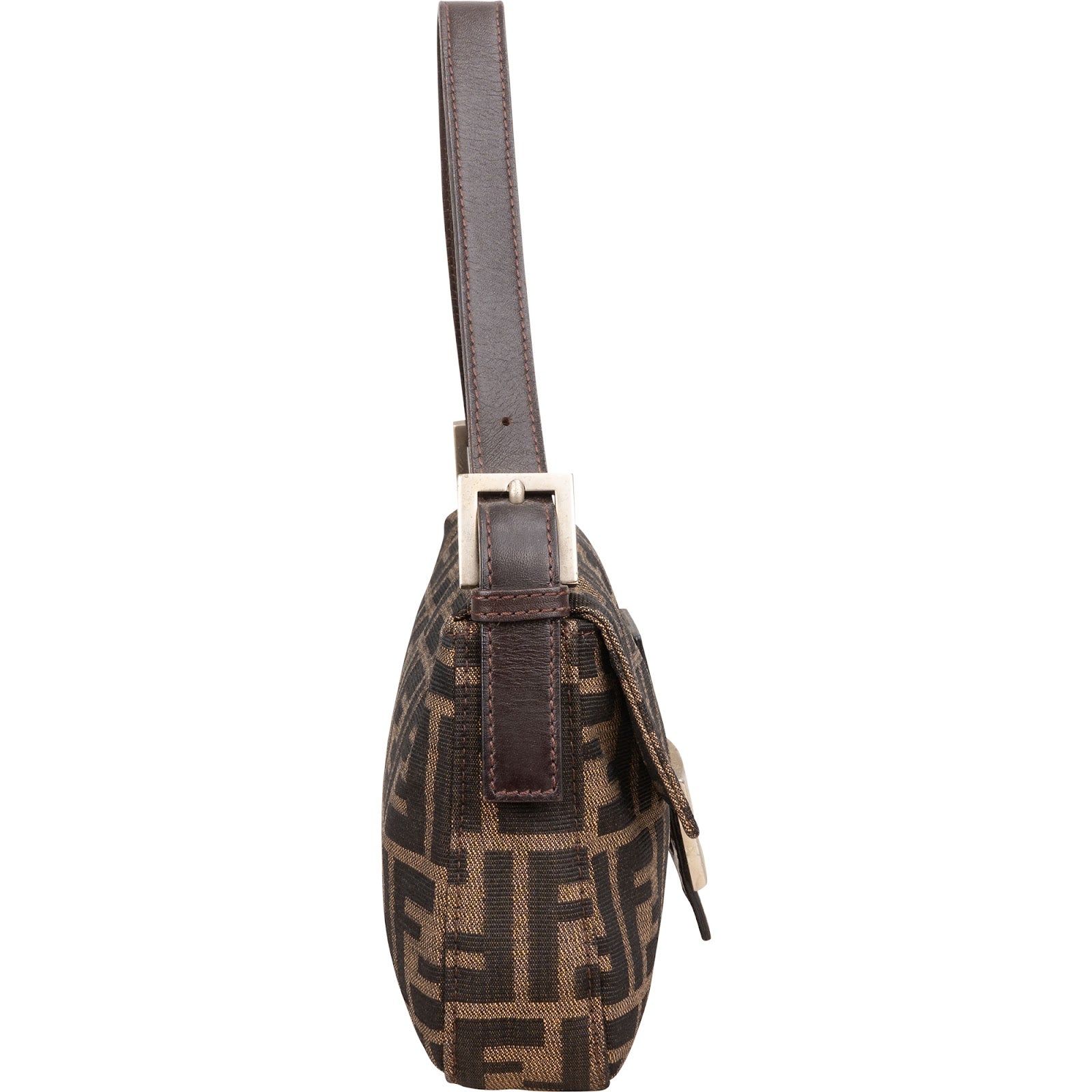 Fendi Monogram FF Zucca Baguette Shoulder Bag