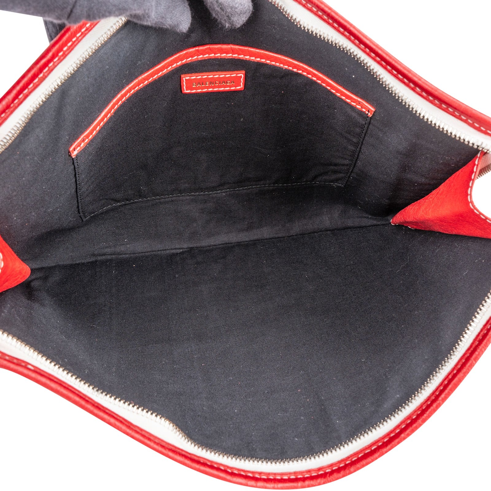 Balenciaga - Tricolor Arena Bazar Clutch