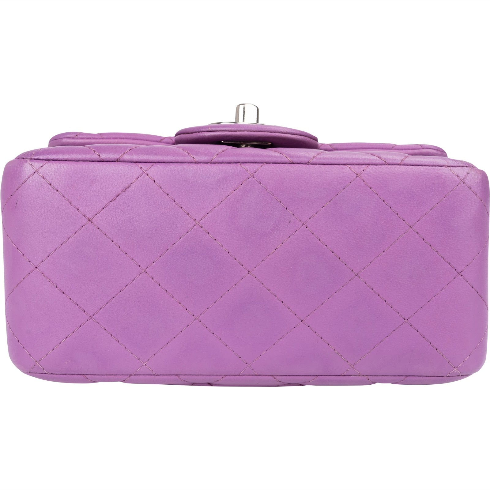 Chanel Quilted Lambskin Small Rectangular Single Flap Crossbody Bag