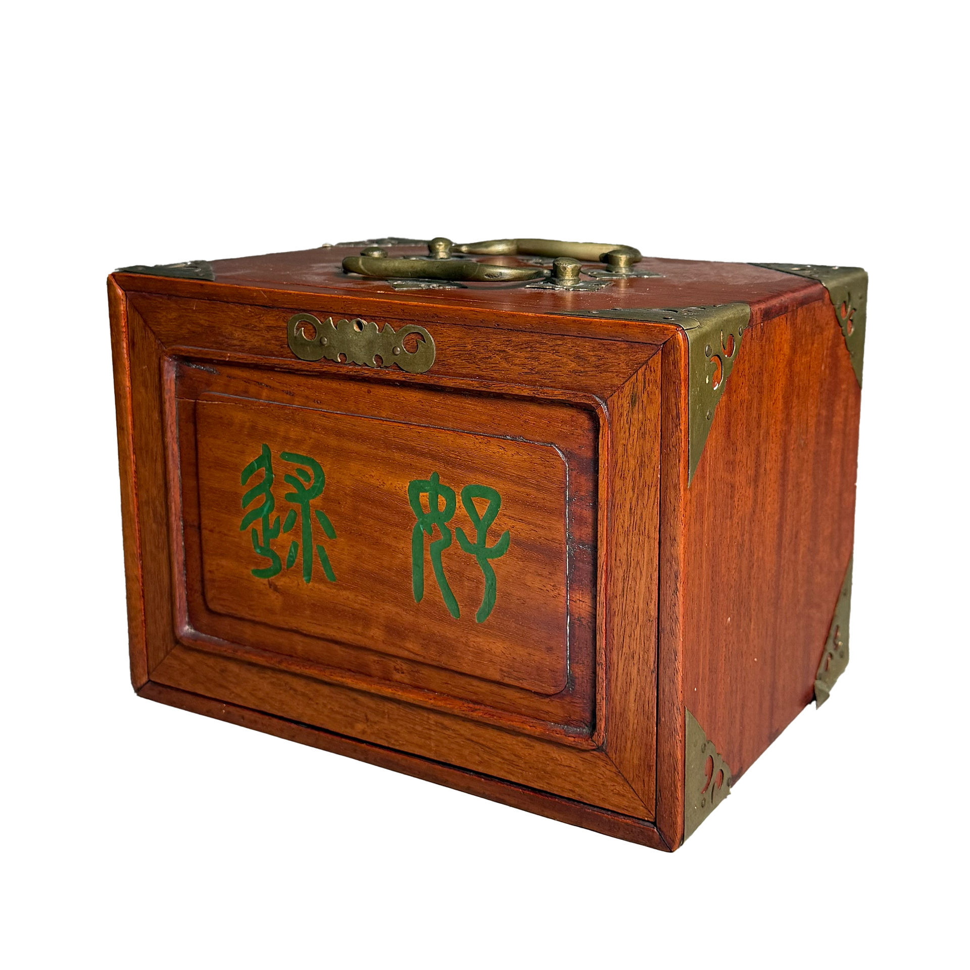 Antikes Mah-Jongg-Spiel in Rosenholz-Box - Anfang des 20. Jahrhunderts