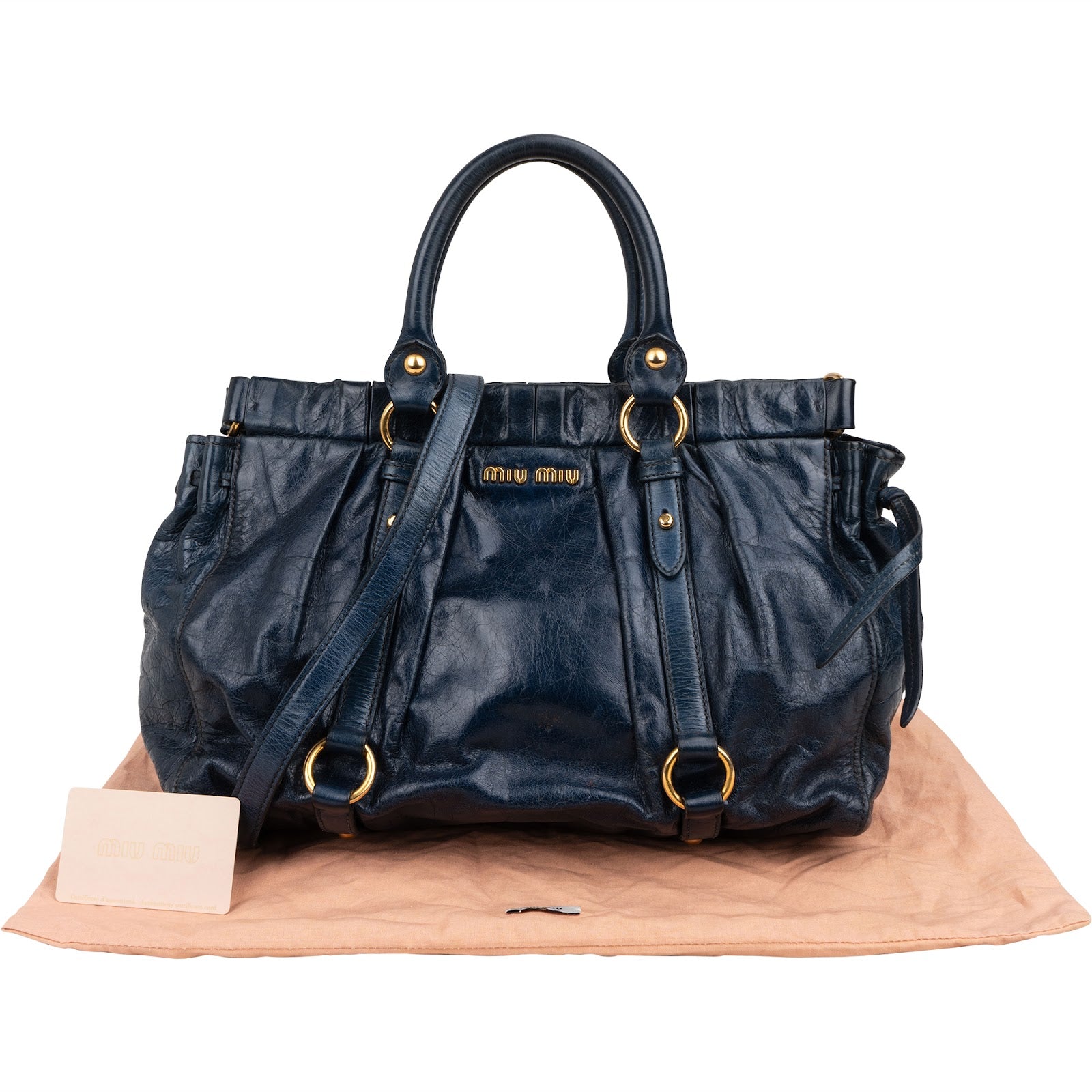 Miu Miu – Vitello Lux Satchel schoudertas