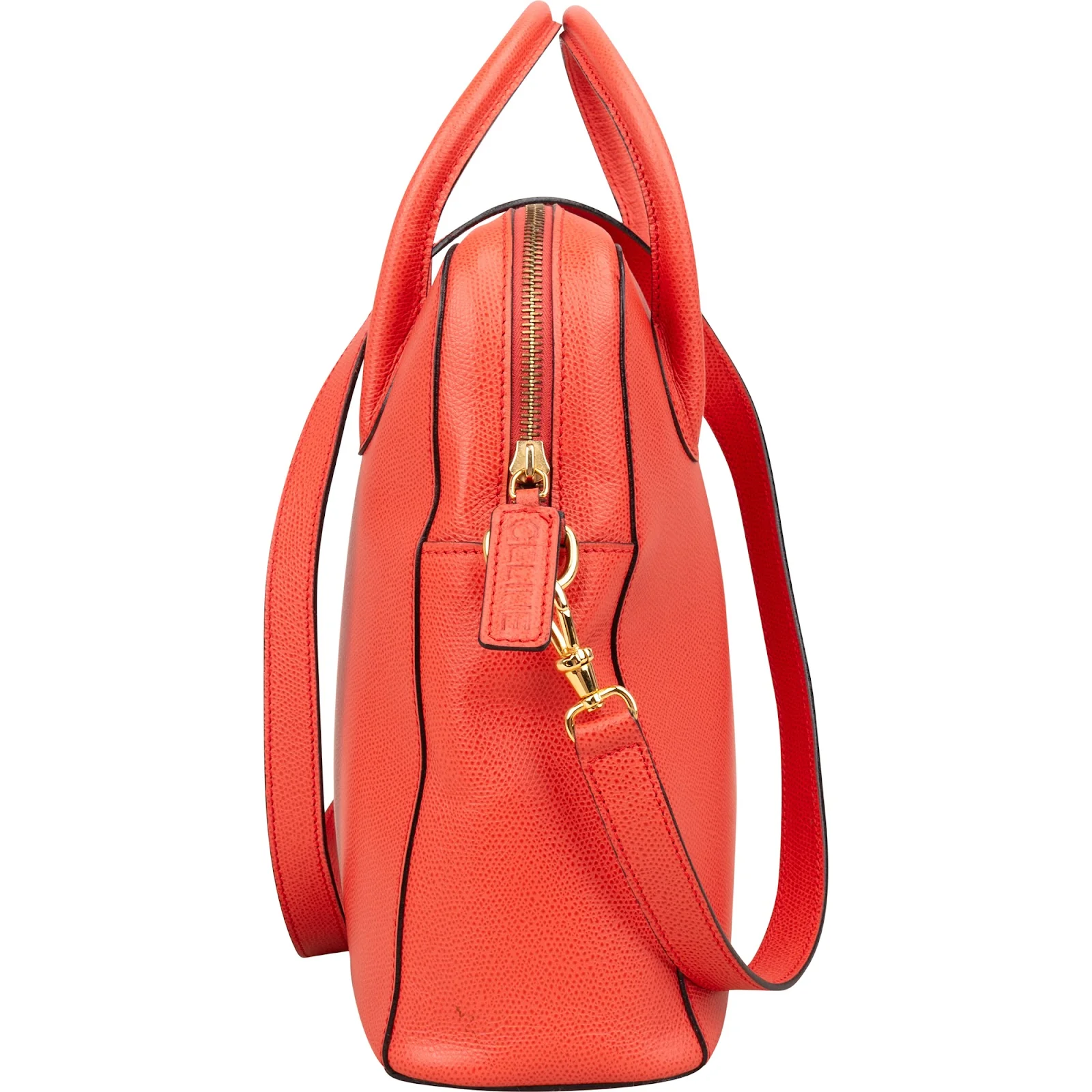 Céline Grained Leather Dome Handbag